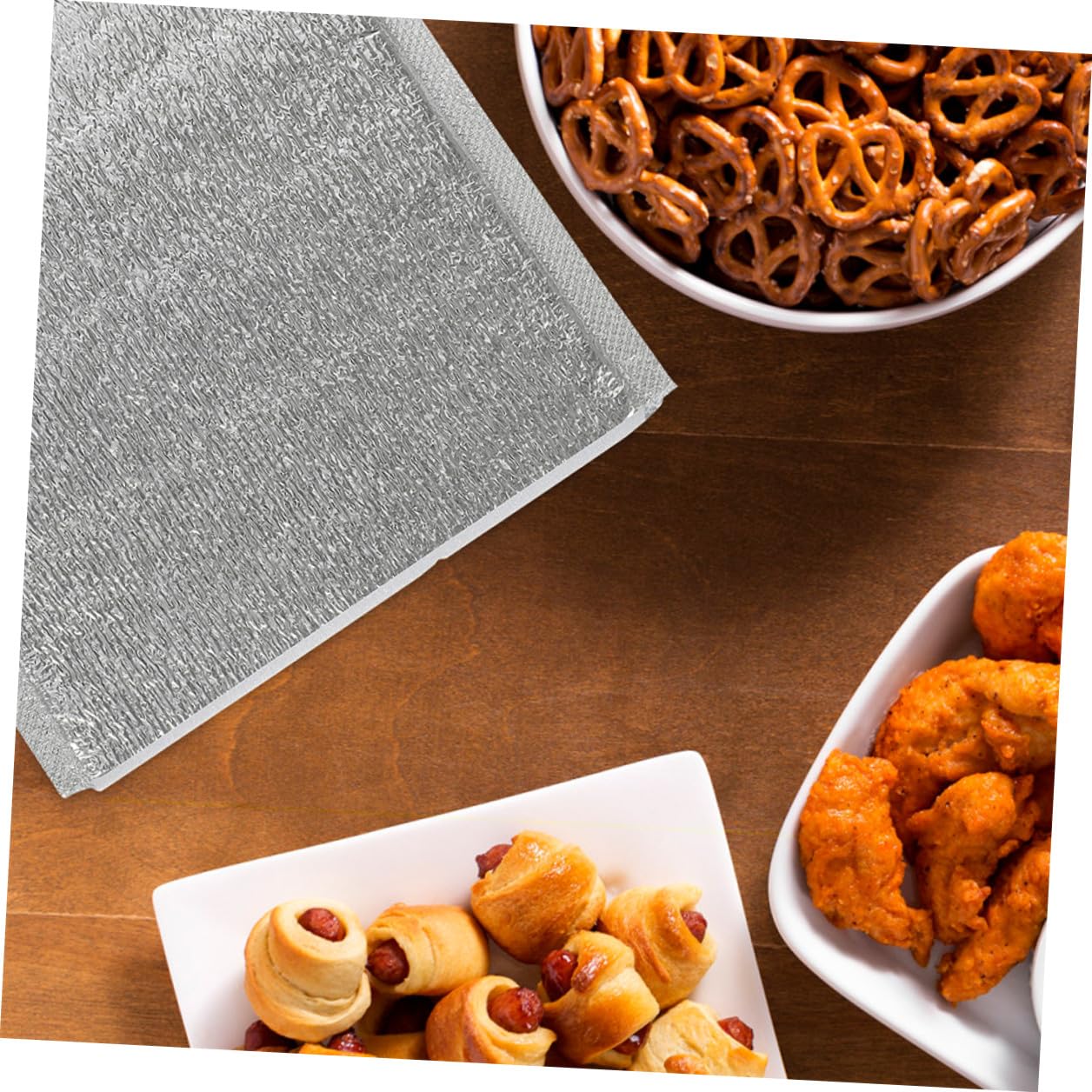 Bolsas Térmicas Desechables para Mantener Alimentos Calientes y Fríos 100 de Aluminio Ligeras Aislamiento Térmico para Picnic y Viajes