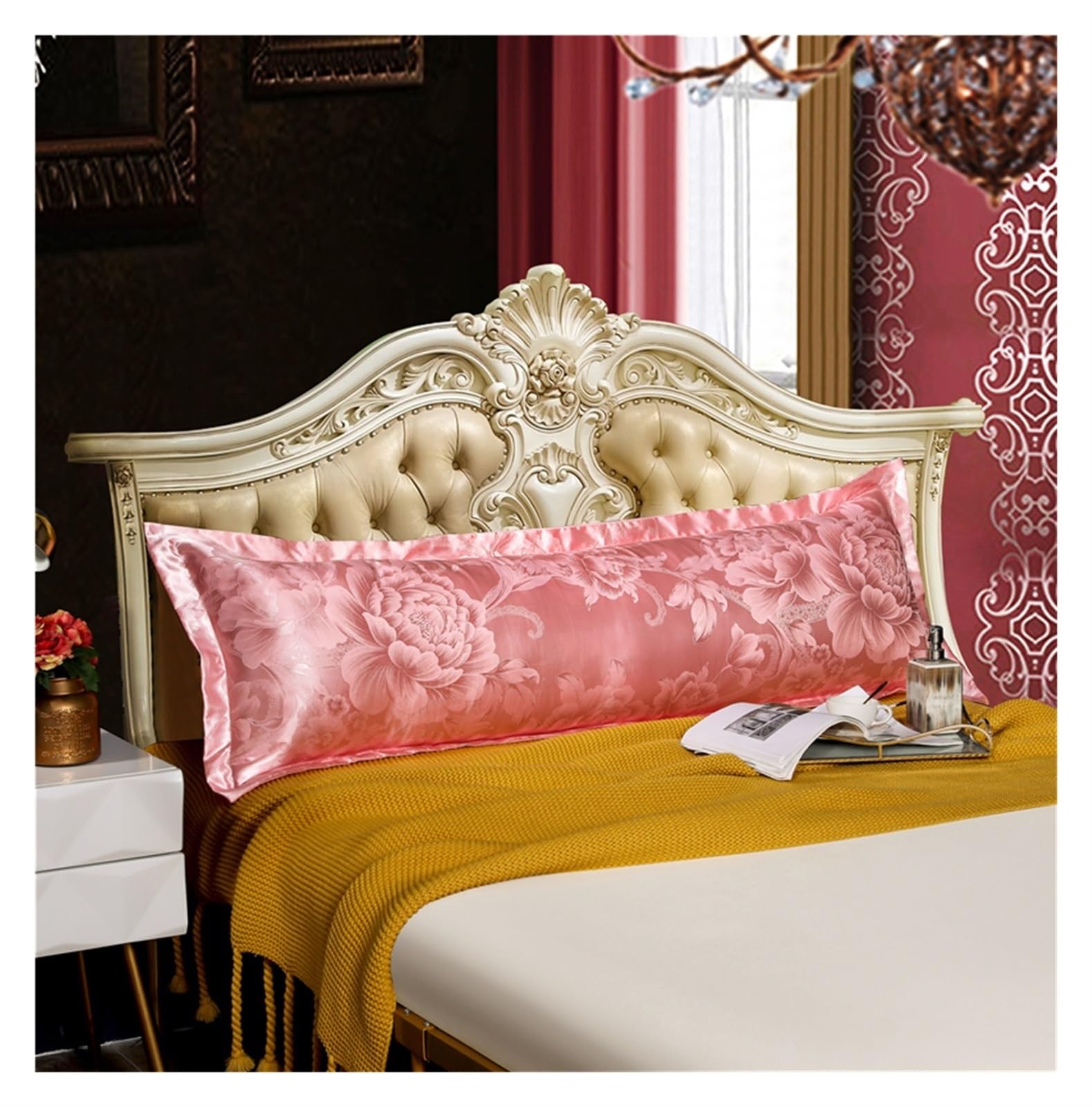 Federa jacquard in misto cotone raso/poliestere | Multicolor 48x120/150/180cm for Coppia: Federa Doppia Lunga in Raso Jacquard(11,48X180cm)