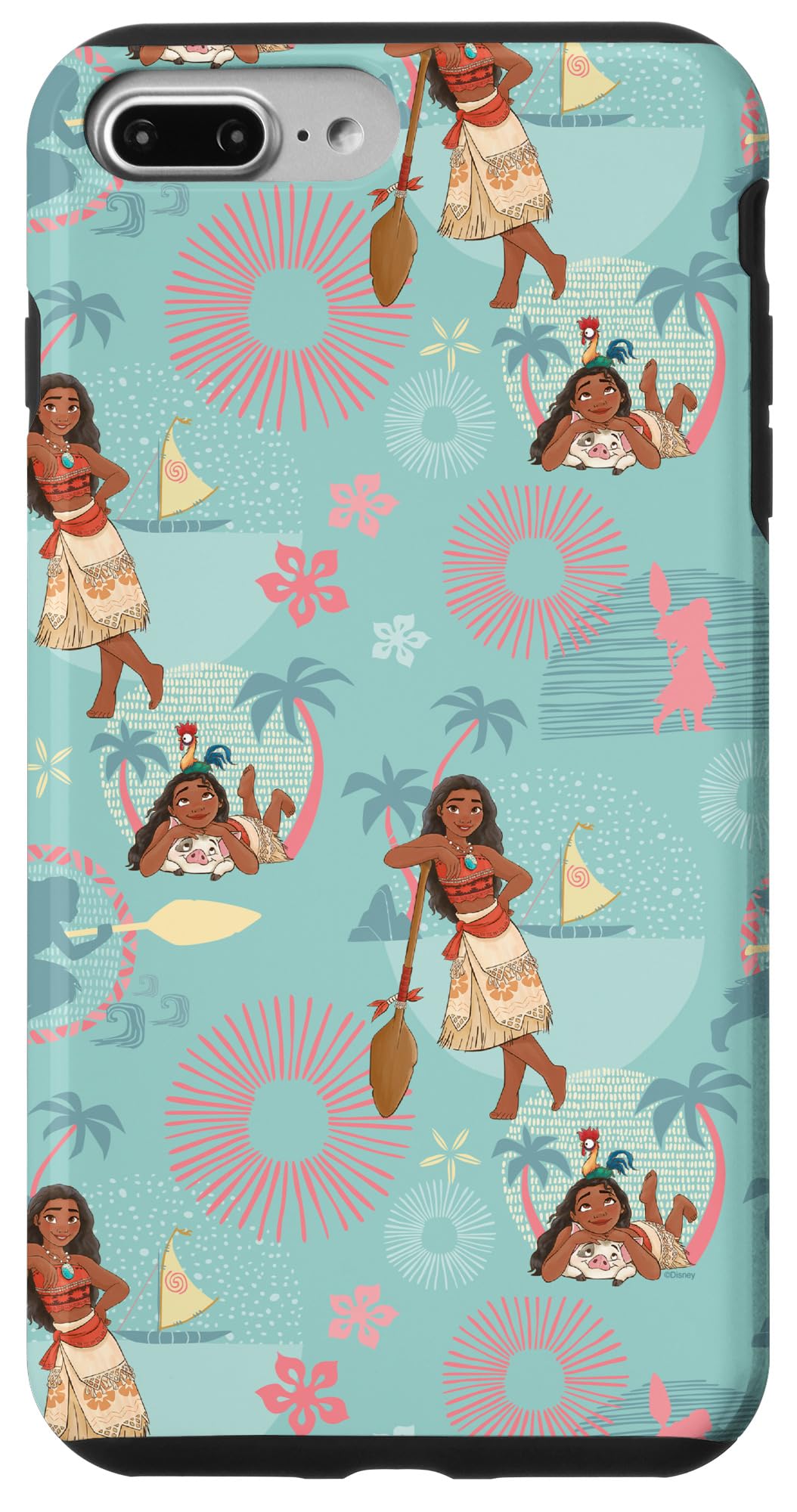 Disney Moana Tropical Summer Adventures with Pua and Heihei Case for iPhone 7 Plus/8 Plus