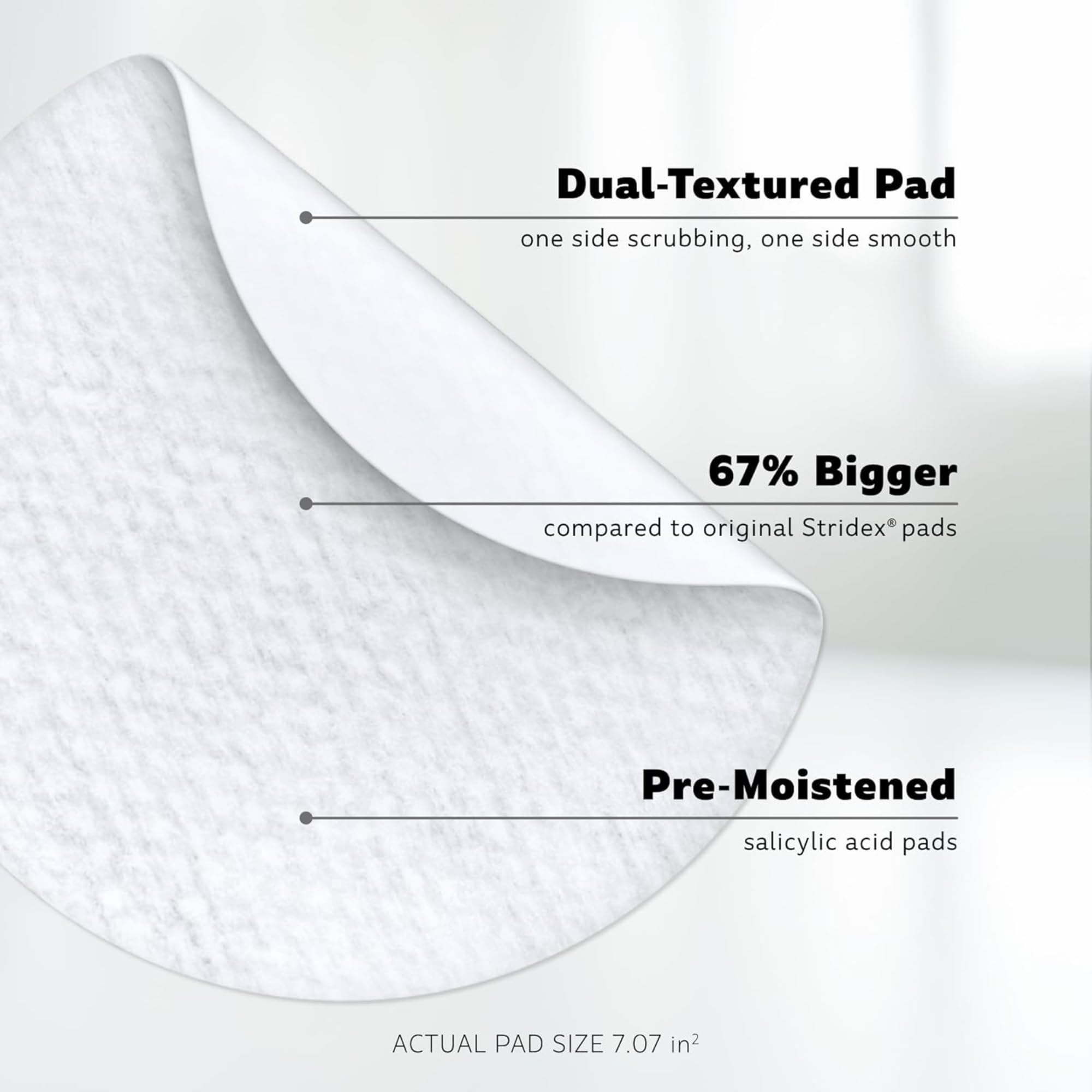 Stridex Almohadillas corporales XL para la cara, 90 unidades