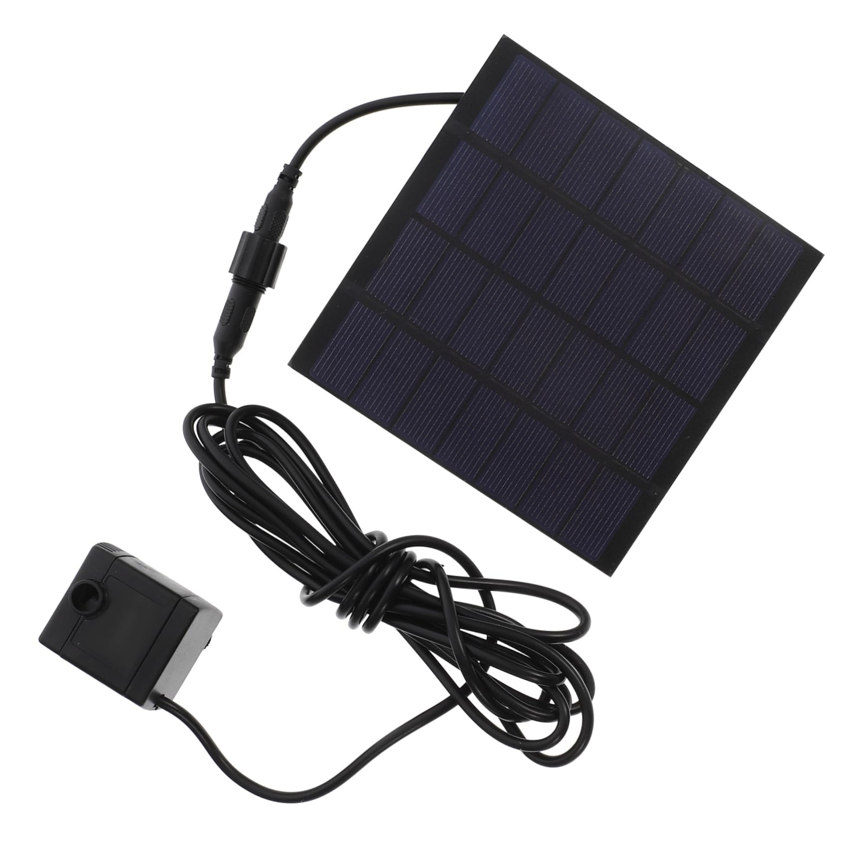 Happyyami Solar Powered Submersible Water Pump for Aquarium Fountain Garden Rate Easy Installation with Suction Cups Black