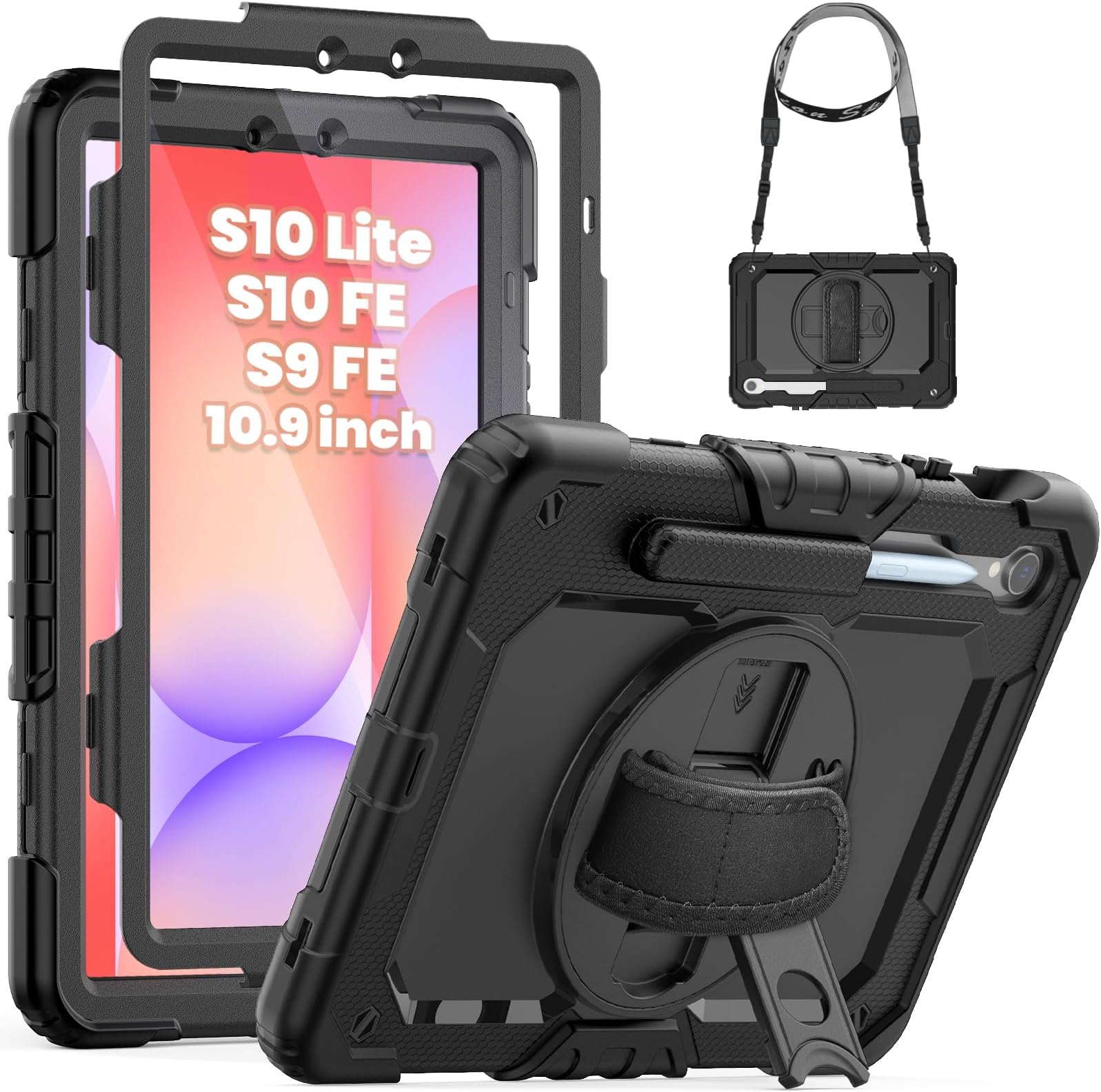 SEYMCY for Samsung Galaxy Tab S10 Lite / S10 FE / S9 FE Case 10.9 Inch