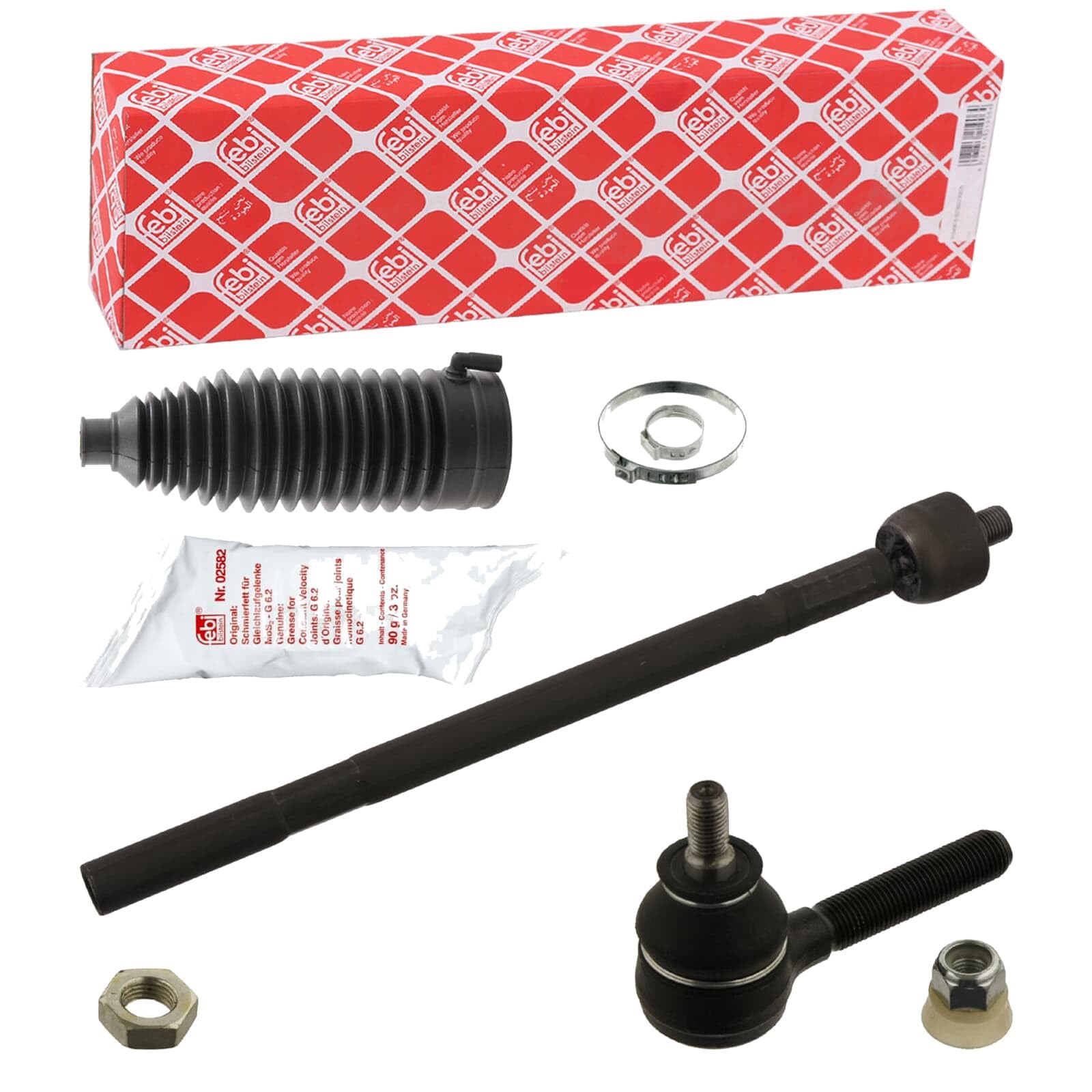 febi bilstein 39043 Tie Rod with steering boot set, pack of one