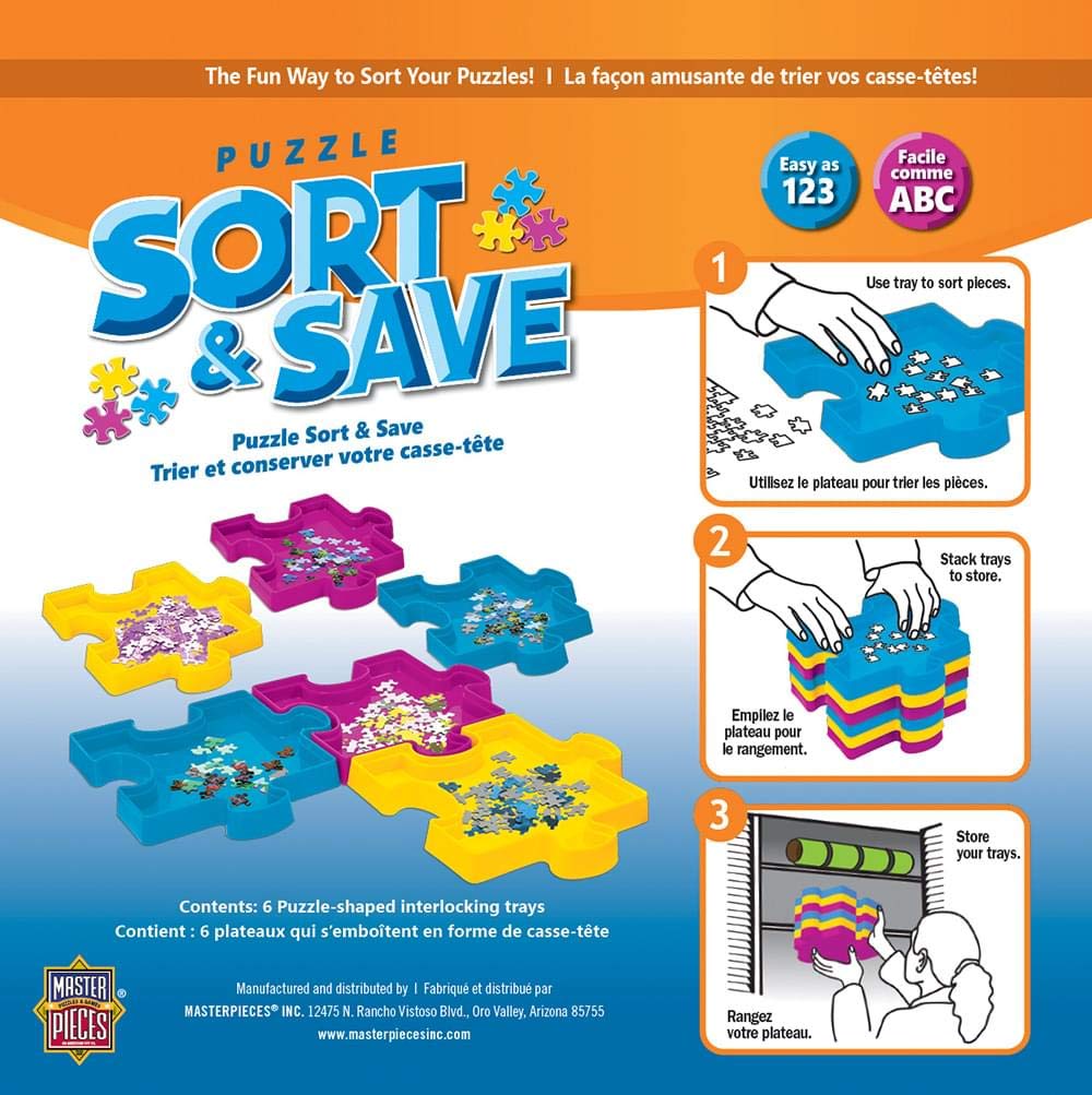 MasterPieces Accessories, Jigsaw Puzzle Sort & Save, 7.85