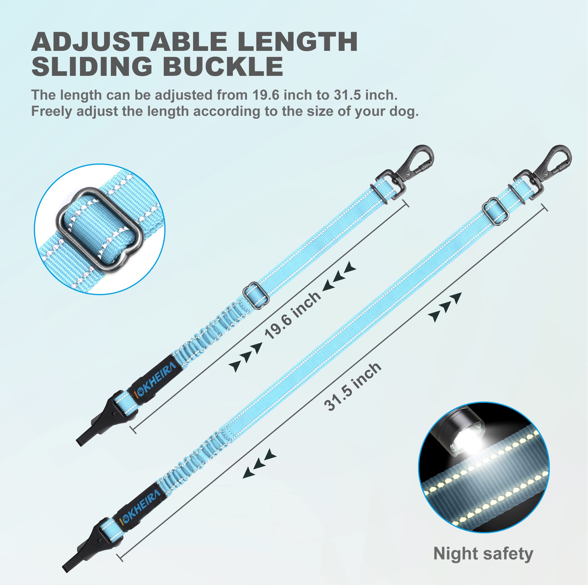 Naloo`s World Ceinture De Sécurité Pour Chien | Avec Absorption Des