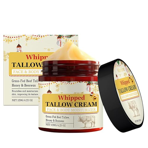 Tallow Creme, Rindertalg Feuchtigkeitscreme, Talg von Weiderindern, Schnelle Absorption, Intensiv