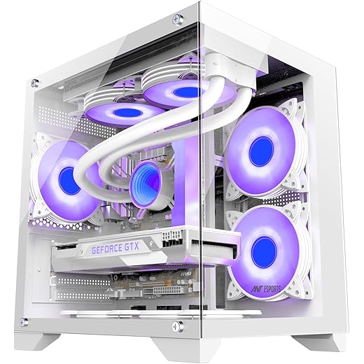 Ant Esports Crystal Z2 Mid-Tower Case White
