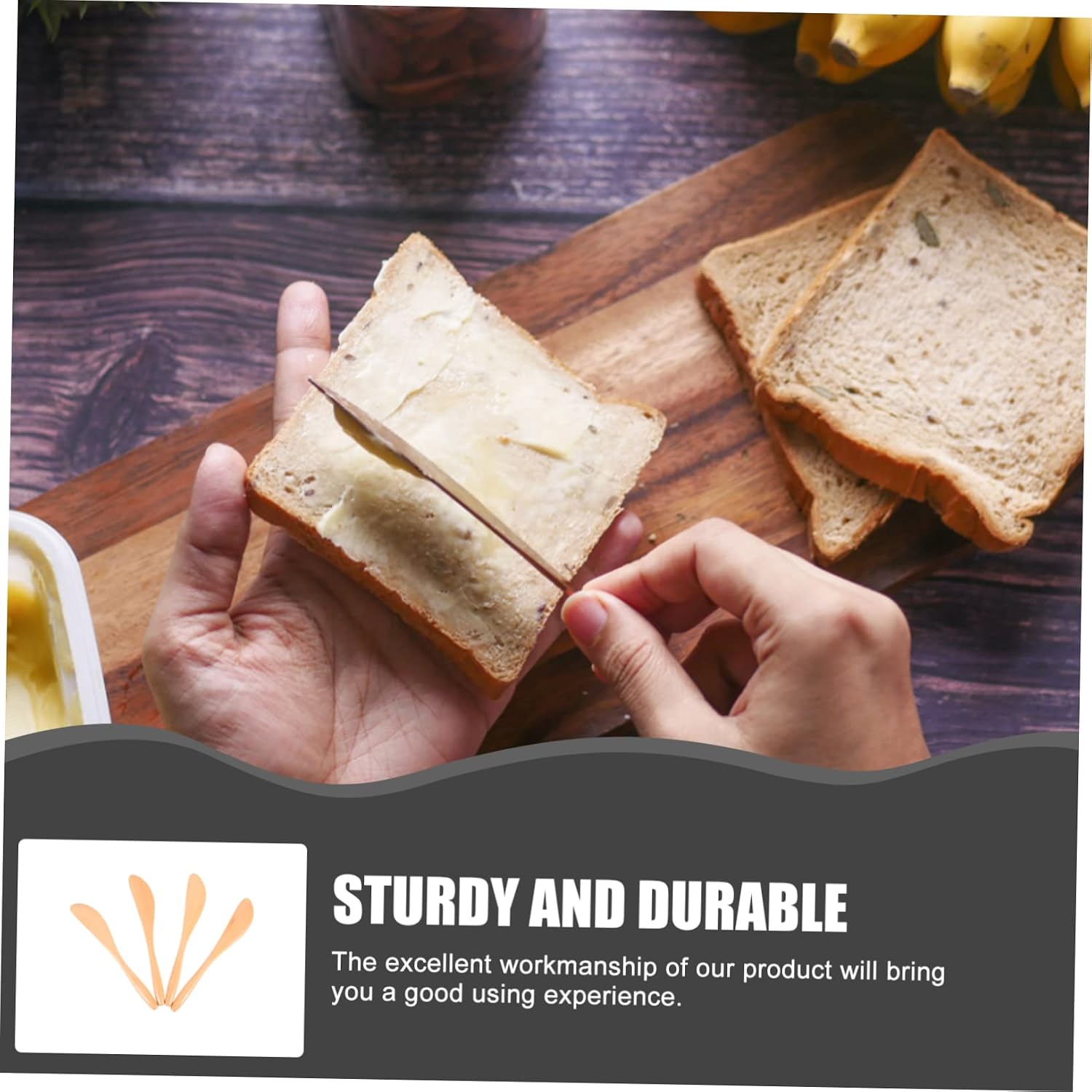 OUNONA 16pcs Wooden Jam Spreaders and Cheese Knives Ergonomic Butter Spatulas for Baking Cooking and Charcuterie Boards Compact and Easy to Store