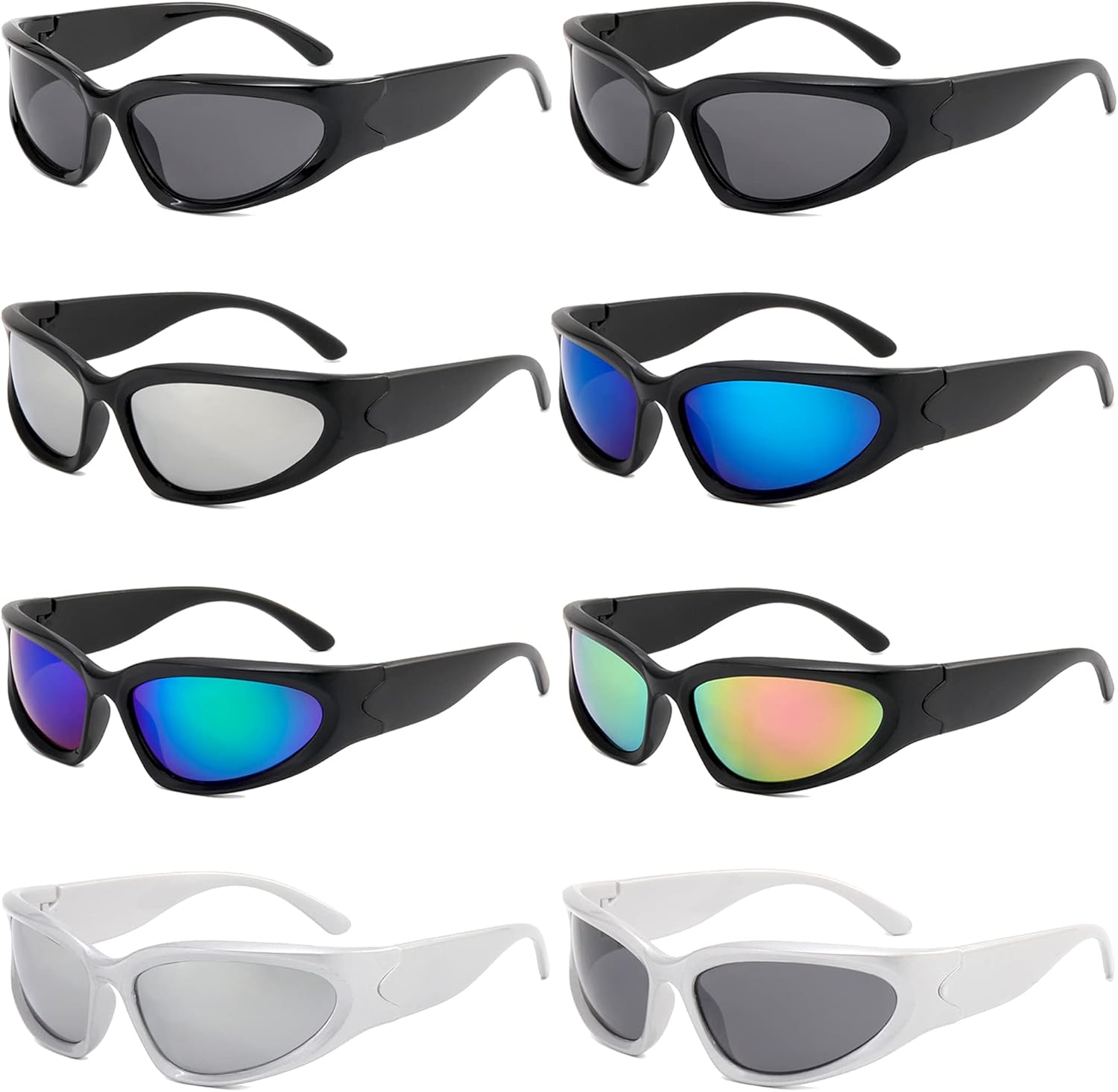 JEWPARK 8 gafas de sol de moda de ojo de gato para mujer, de gran tamaño, marco grueso, sexy, labios, color caramelo, estilo de diseñador