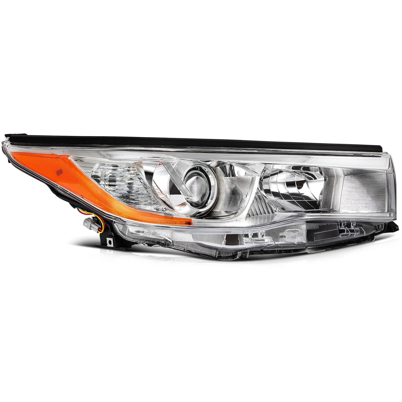 SCITOO Headlight Assembly Fit 2014-2021 For Toyota 4Runner Black Housing Amber Reflector Pair Headlights 81170-35571 — view 69