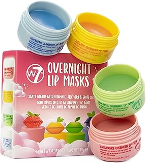 W7 Sweet Dreams Overnight Lip Masks - Gift Set - Lip Treatment with Aloe Vera & Vitamin E - Hydrating, Moisturising Formula