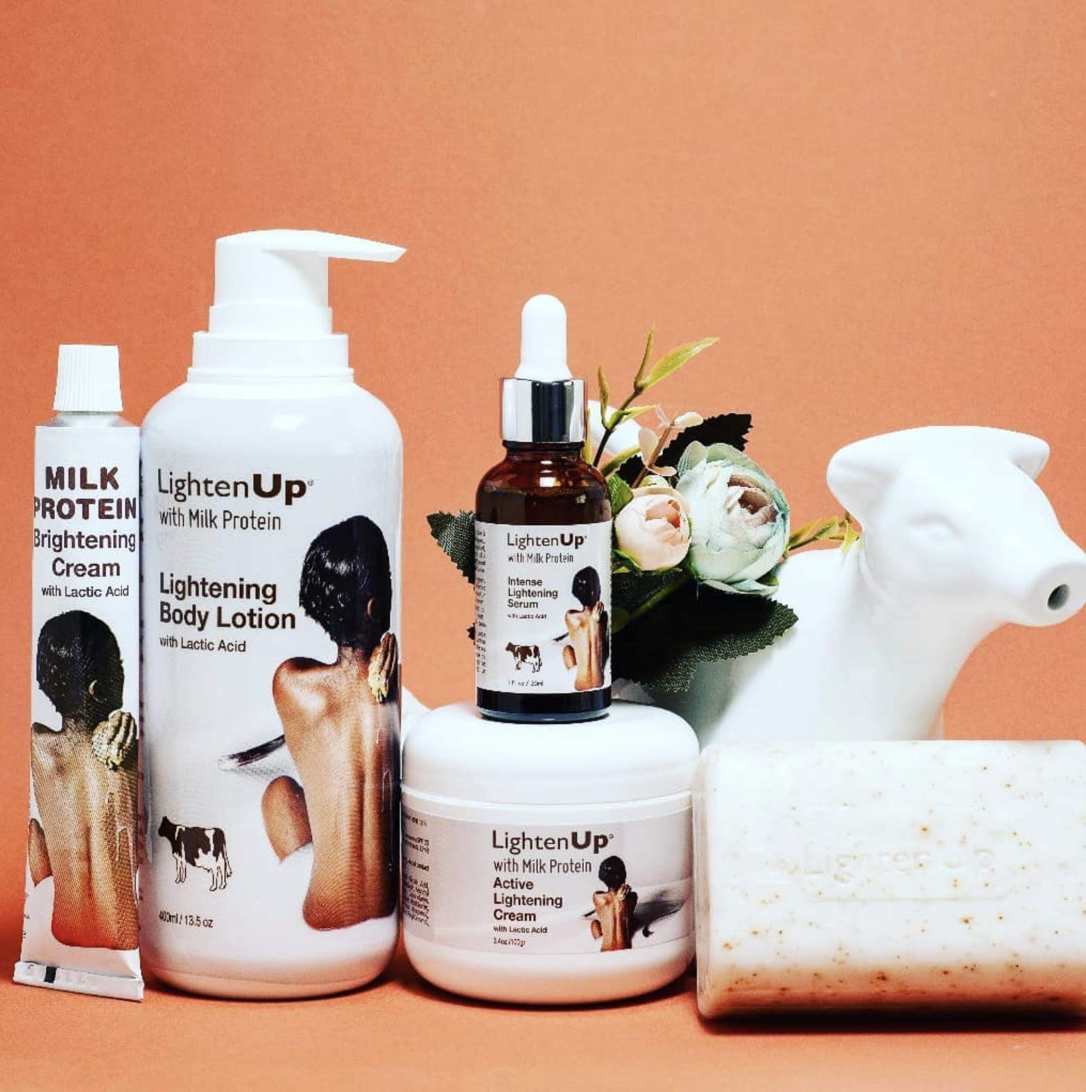 LightenUp, Lightening Body Lotion with Milk Protein 13.5 Fl oz