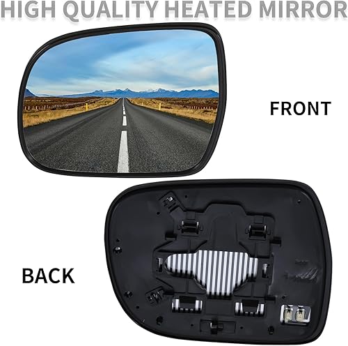 Miniatura 8 de Espejo lateral de pasajero de repuesto para Lexus RX330 2004-2006 RX350 2007-2009 RX400h 2006-2009 – Espejo de cristal, espejo retrovisor derecho