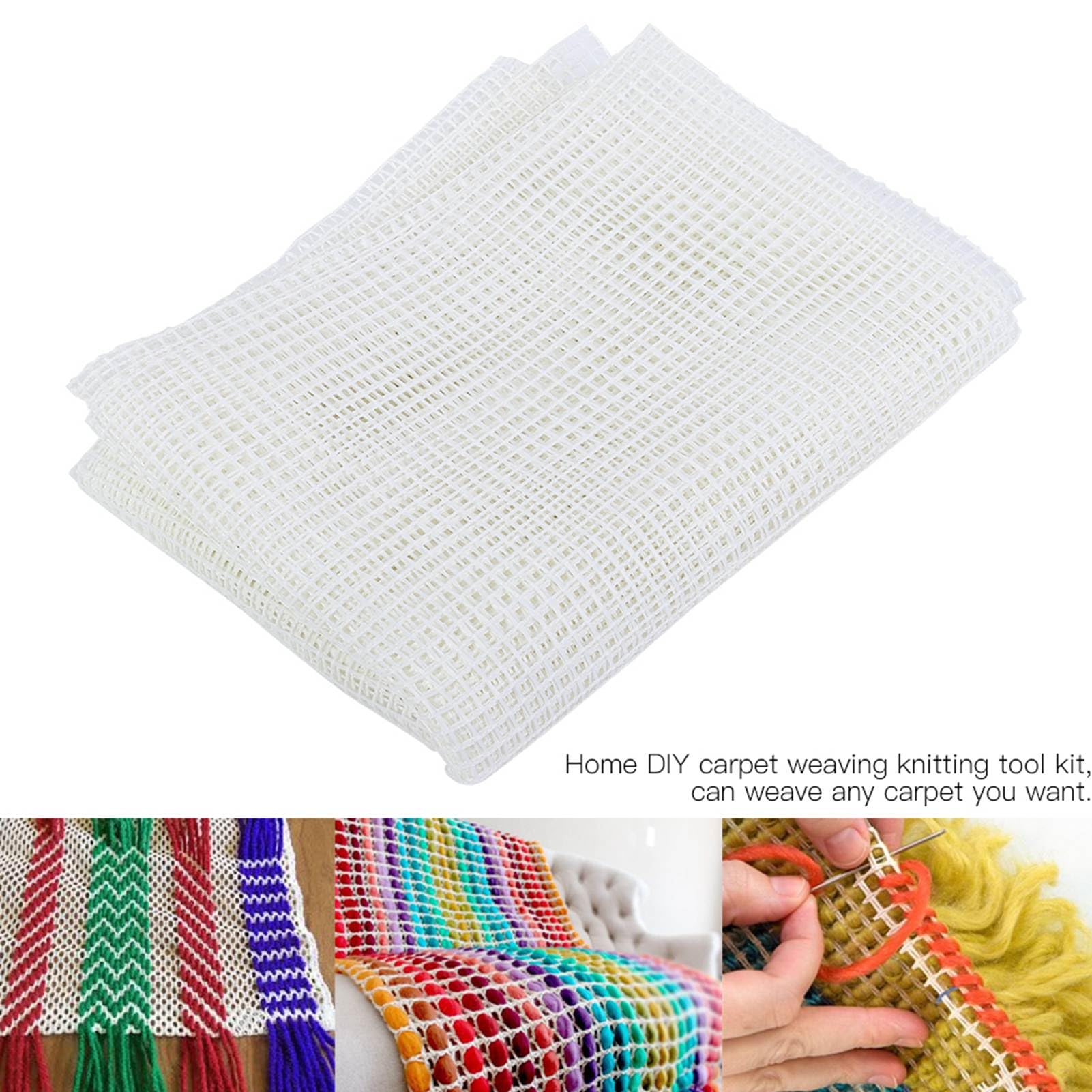 Fogli di Schermo a Rete in Plastica Trasparente, Tela Vuota per Tappeto con Chiusura per Artigianato Fai-Da-Te per La Casa (150 * 100cm)