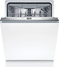 Bosch SBD6ECX12E, Serie 6, Smarter Geschirrspüler Vollintegriert 60 cm, XXL Spülmaschine, Besteckschublade, Made in Germany, besonders leise, starke Reinigung, Extra Trocknen, Programmassistent