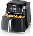Ninja Air Fryer | 6.5 QT Pro XL Capacity fits 9lbs of Wings | 6-in-1 Max Crisp, Air Fry, Roast, Bake, Reheat & Dehydrate | Nonstick Basket, Crisper Plate & Recipe Guide | Grey | AF181