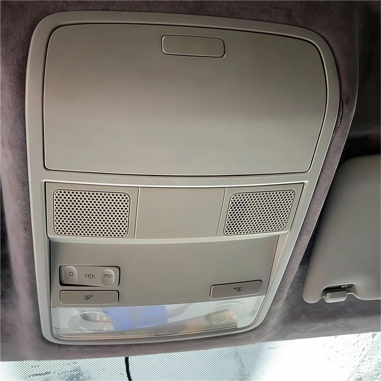 Luz de Techo Interior de Coche Luz de lectura de techo delantera compatible con VW Golf 5 6 Tiguan Passat B6 5ND947133 56D947105(Gray)