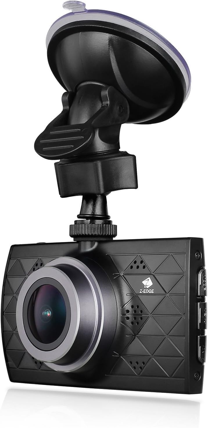 Z-Edge Z3 Upgraded Version Dash Cam, 1440P Quad HD Car Dashboard Camera with Ambarella A12 Chipset, 3-Inch Screen, Super HDR Night Vision, 155-Degree Wide Angle and 32GB Memory Card Included