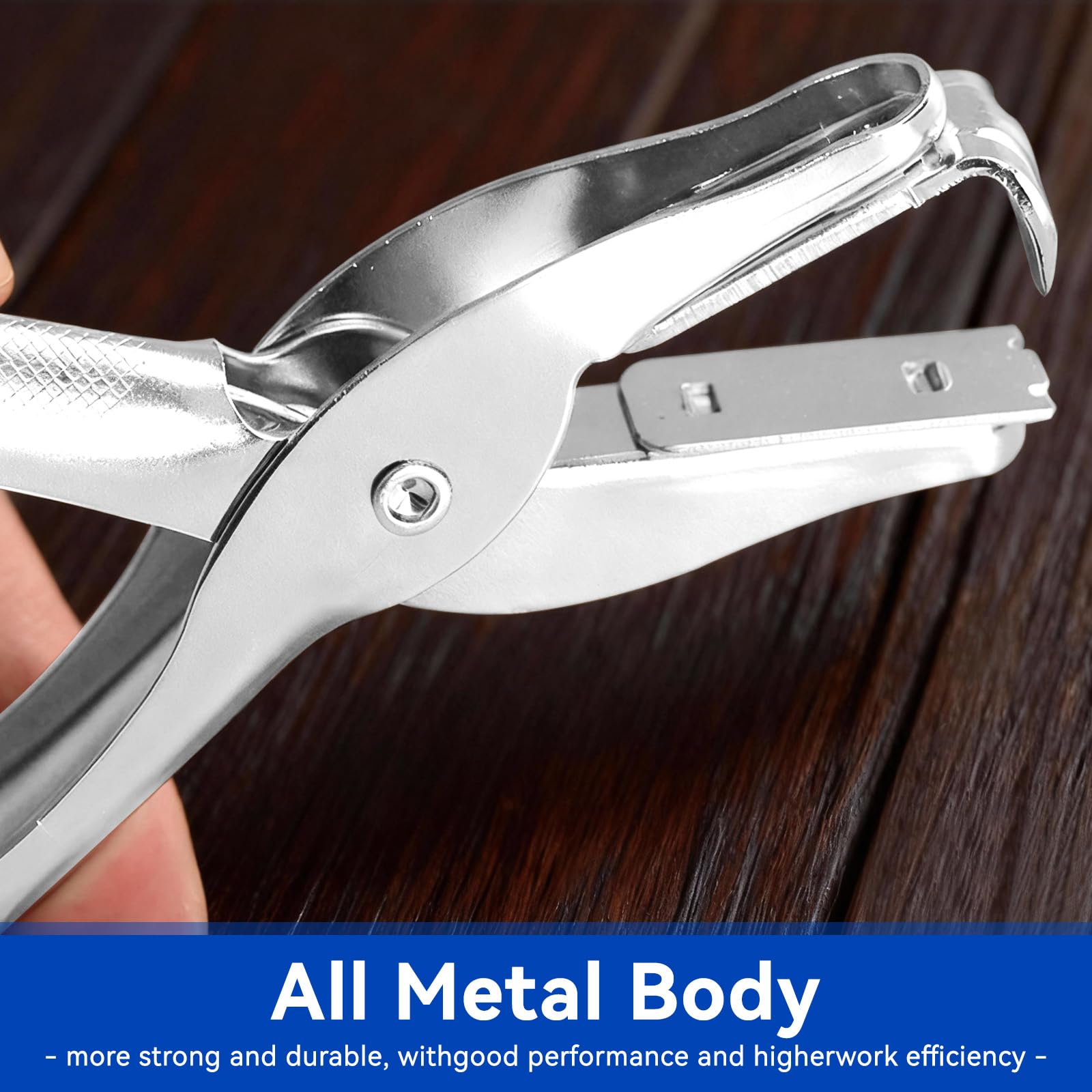 Tissting Estrattore Punti Metallici, Levapunti Universale Antiscivolo Ergonomico in Ferro Rimuovi Graffette con Facilità 20 Pagine Accessorio per Ufficio Scuola