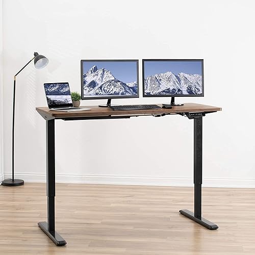Vista 208 de VIVO - Mesa/tablero universal de 1.52 m x 60 cm (60 x 24 in) para escritorio de oficina y hogar con altura ajustable. Madera clara