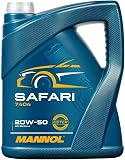 Mannol 5 Litres Safari 20W-50 Engine Oil 7404 API SN/CH-4 Universal Synthetic And Mineral Based - 1