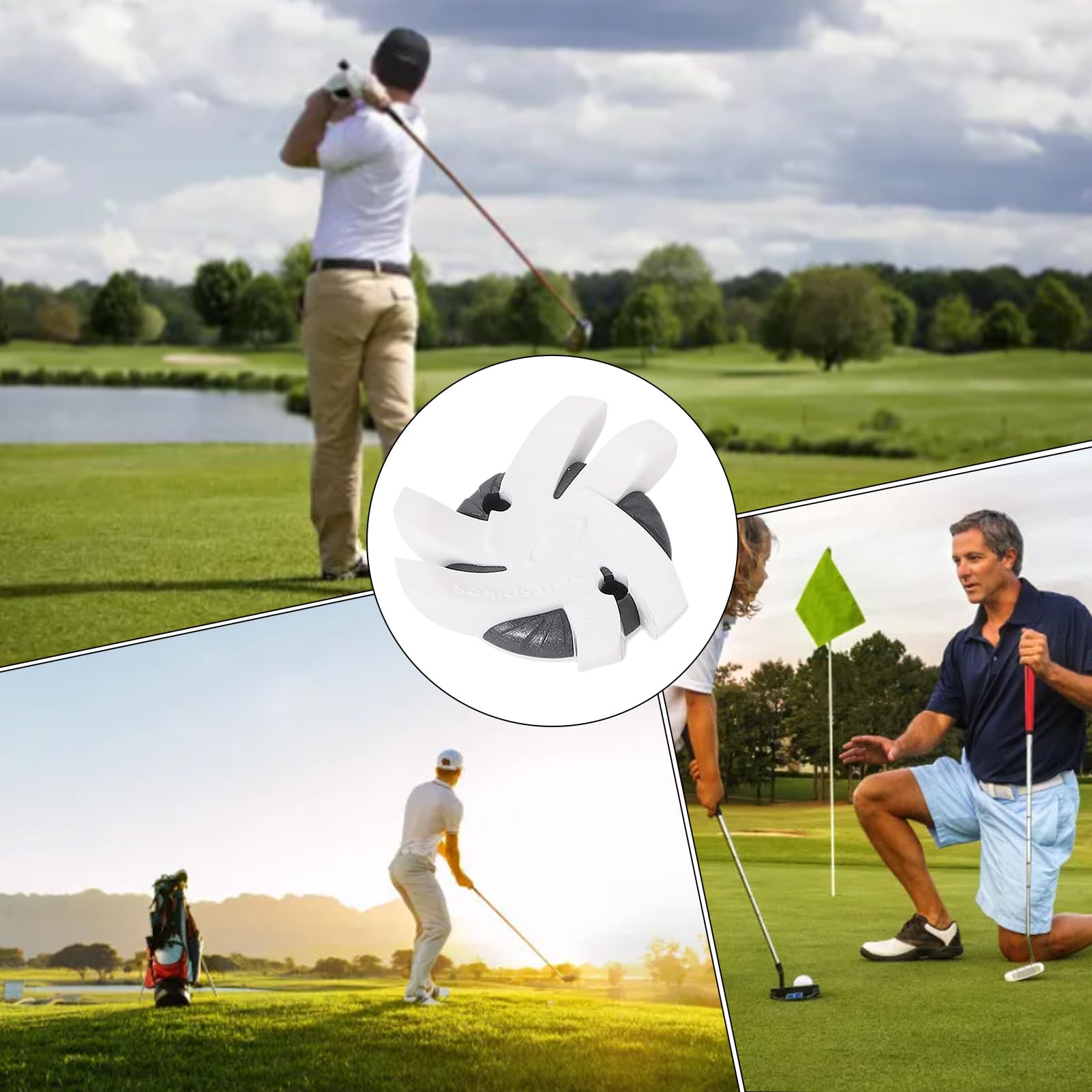 Genérico Reemplazos de clavos para zapatos de golf, Clavos para zapatos de golf - Zapatos con tacos de, calzado antideslizante | Picos de portátiles de rápido, prácticos tacos de para canchas al