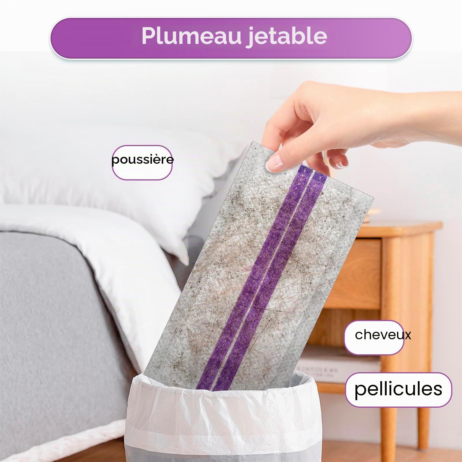 (60 Pièces) WetJet Lingettes Serpillières pour Swiffer WetJet, Lingettes Jetables, Recharges Multi-Surfaces pour Swiffer Wet Jet, Lingette Serpillière, Tampons de Vadrouille