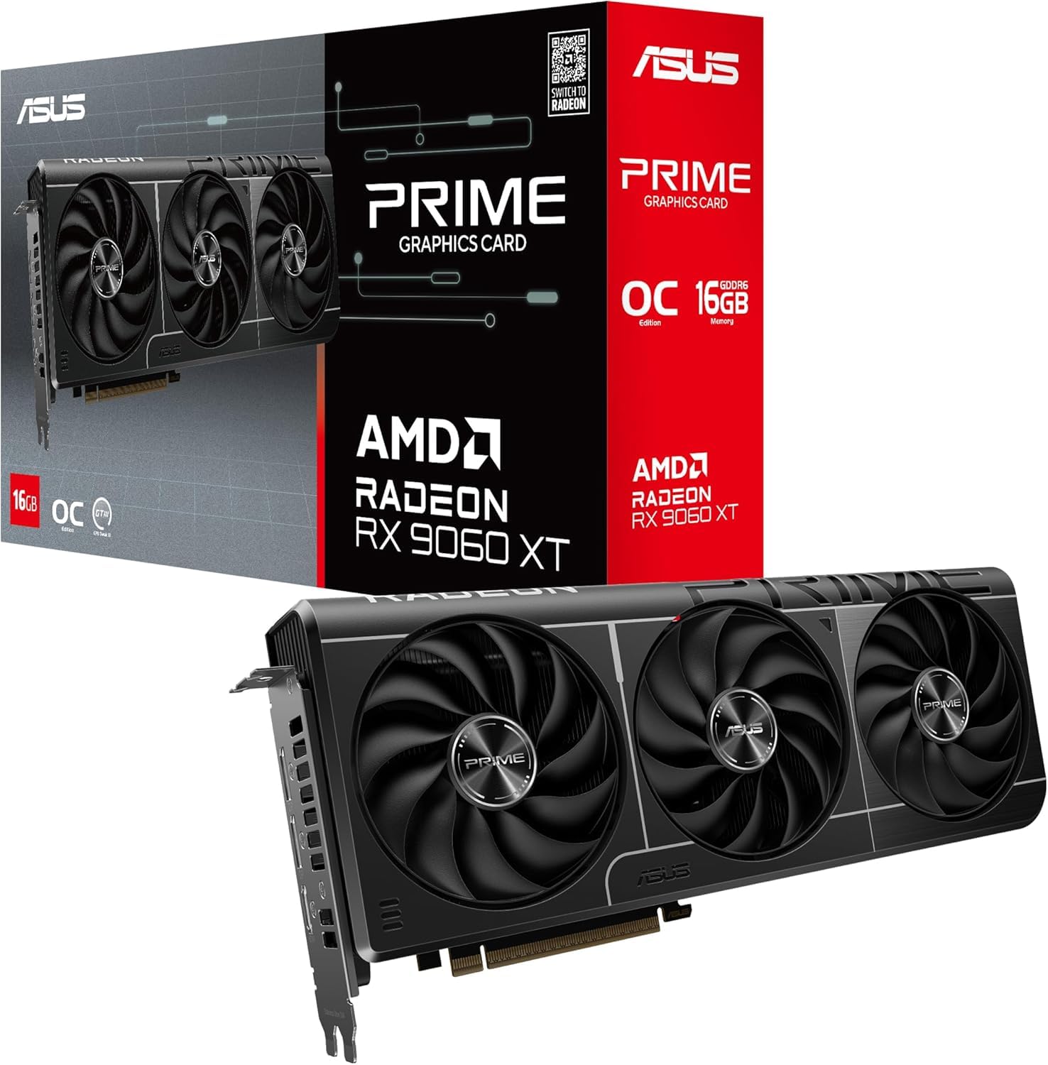 グラフィックボード・グラボ・ビデオカード ASUS RX9060XT 16GB Amazon | ASUS AMD Radeon RX 9060 XT ビデオカード 16GB GDDR6 OC