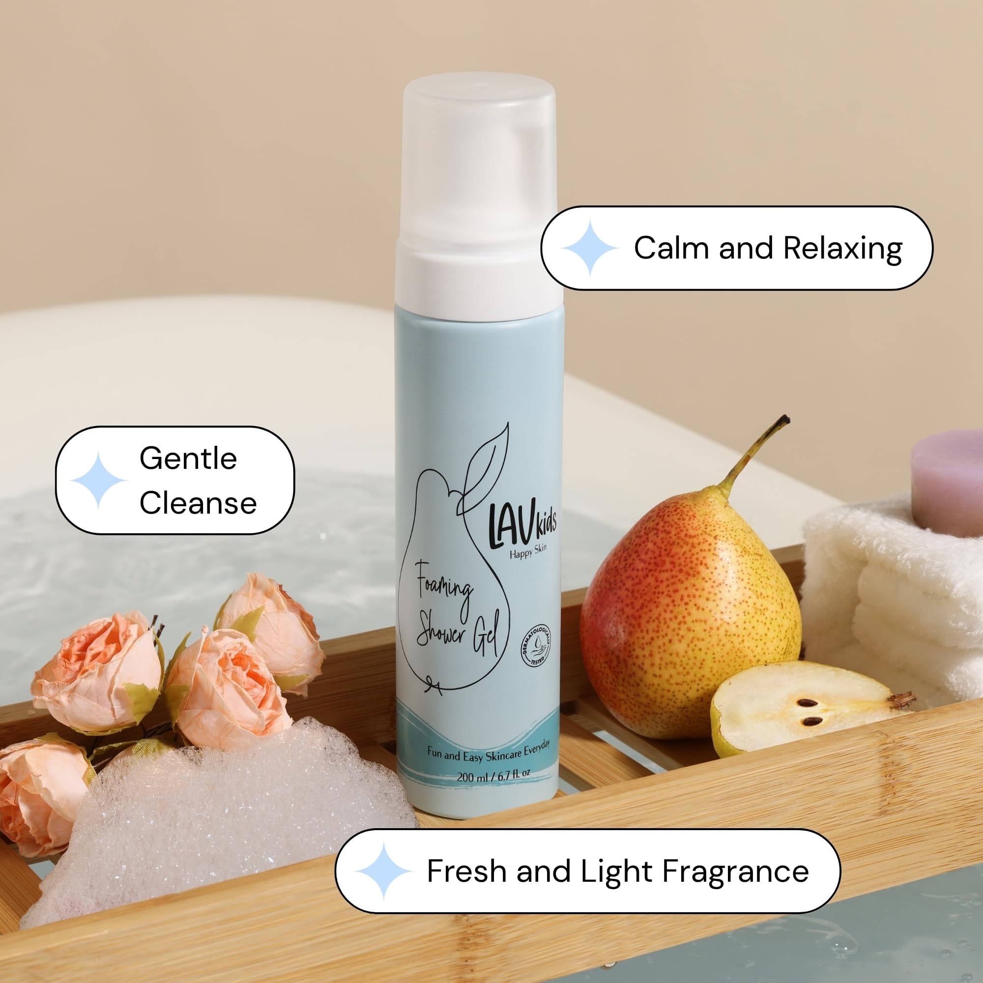 Lav Kids Body & Hair Set (Bath Time Trio), 157.5 ml (Pack of 4) - Image 4
