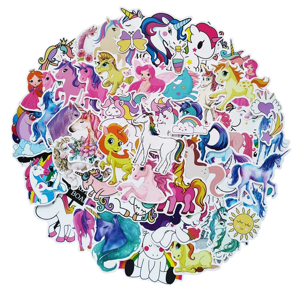 Buy Cute Unicorn Stickers for Laptops, 94 Pack Vsco Pink Decals