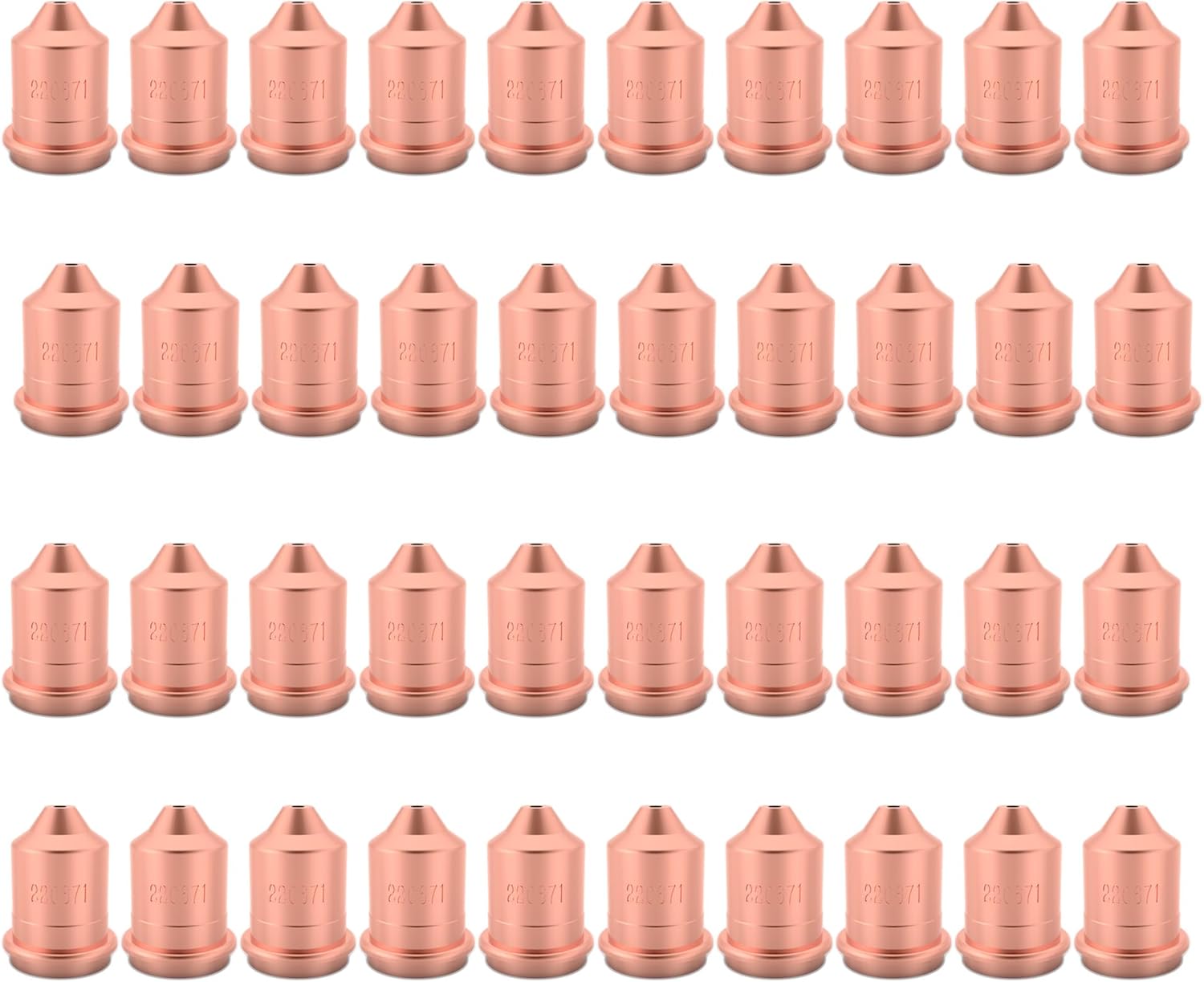 KEMAO 40Pcs 220671 Plasma Mechanized Cutting Nozzle Tips Fit for PMX45 Plasma Cutting Torch Consumables