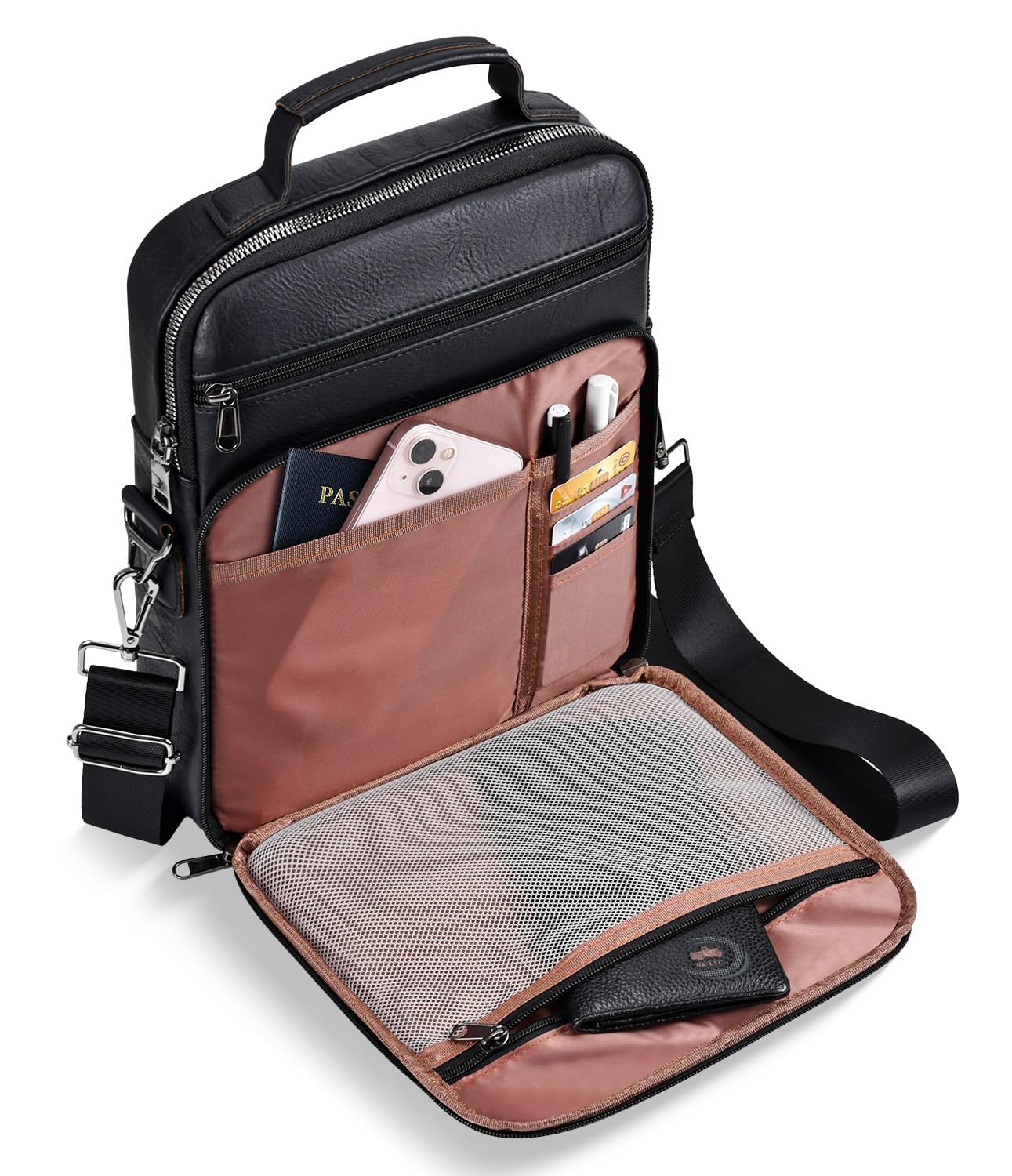 Crossbody Bags for Women and Men Medium Leather Ladies Shoulder Cross body Bag Sling Travel Purses Handbags