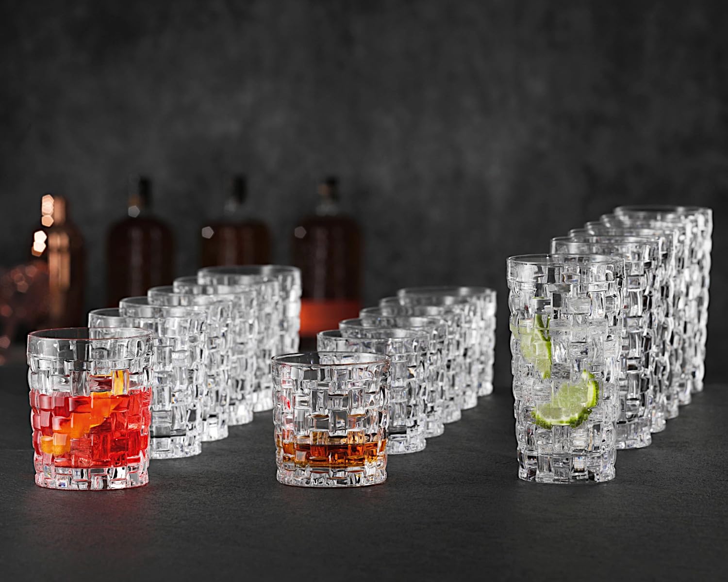 Spiegelau & Nachtmann - Vaso de cristal, 330 ml, Bossa Nova - Cristal - Juego de 18 piezas Z106790