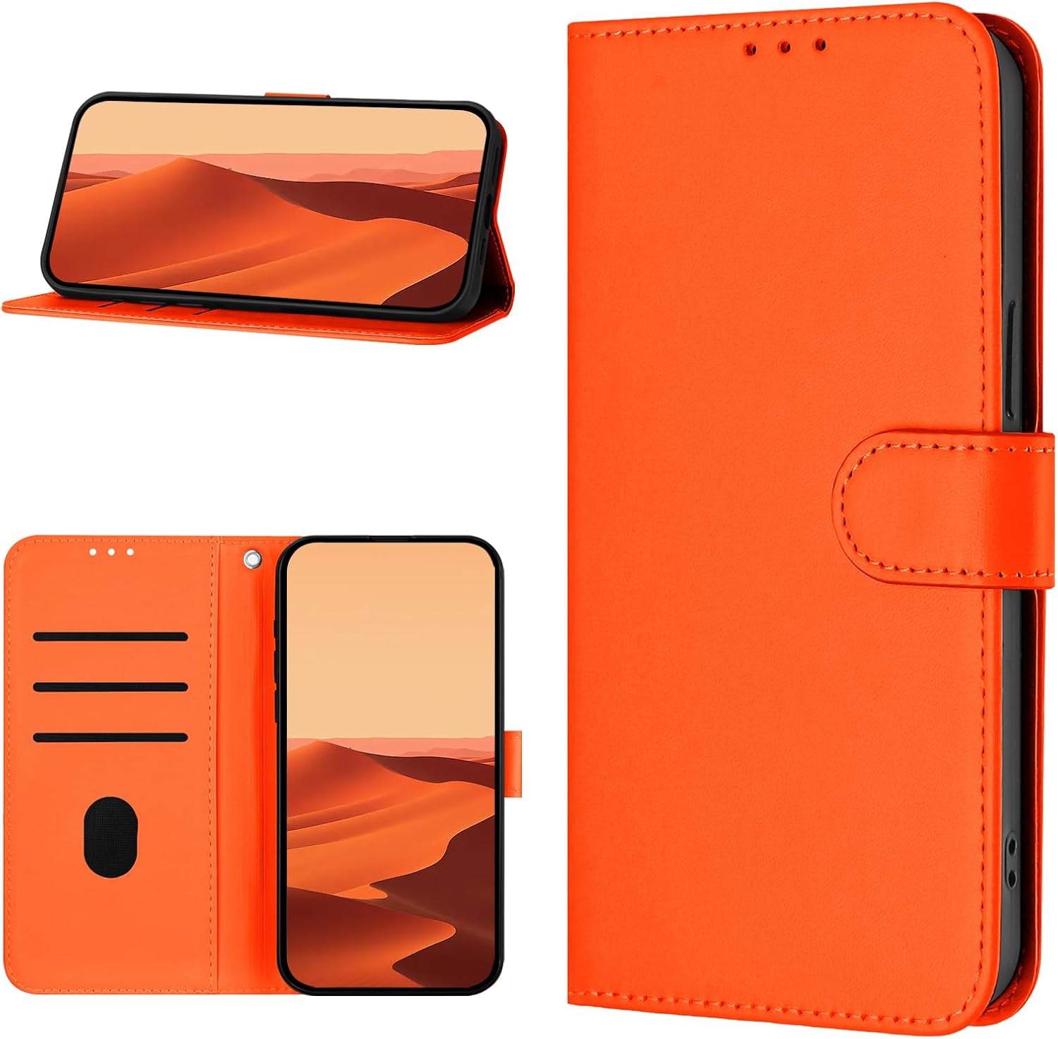 BRAND SET Custodia per vivo V40 Lite 5G, Cover Portafoglio in Pelle PU con Fessure per Carte, Protezione Antiurto, Chiusura Magnetica, Funzione Supporto (Nero