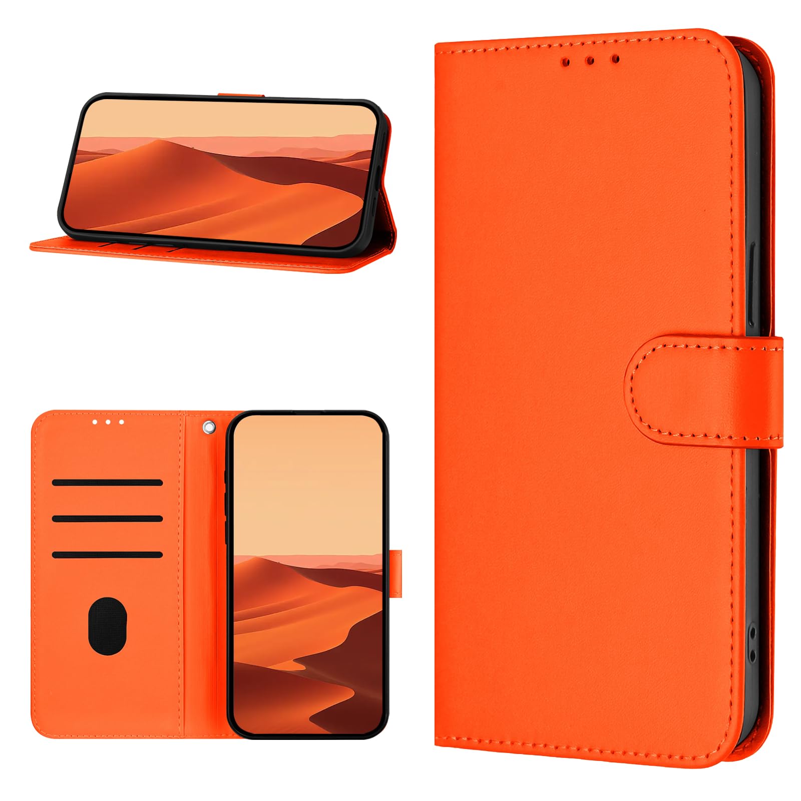 KIOTROUO Cover per Xiaomi Redmi Note 14 Pro 5G/Note 14 Pro+ 5G/Poco X7 Custodia Portafoglio, Flip Libro [Slot Schede] Premium Pelle PU Wallet Case con Porta Carte Slot, Magnetica, Funzione, Nero
