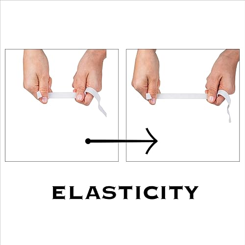 Miniatura 4 de SINGER 76012 Tejido elástico de poliéster, 12 pulgada x 1-12 yardas, blanco