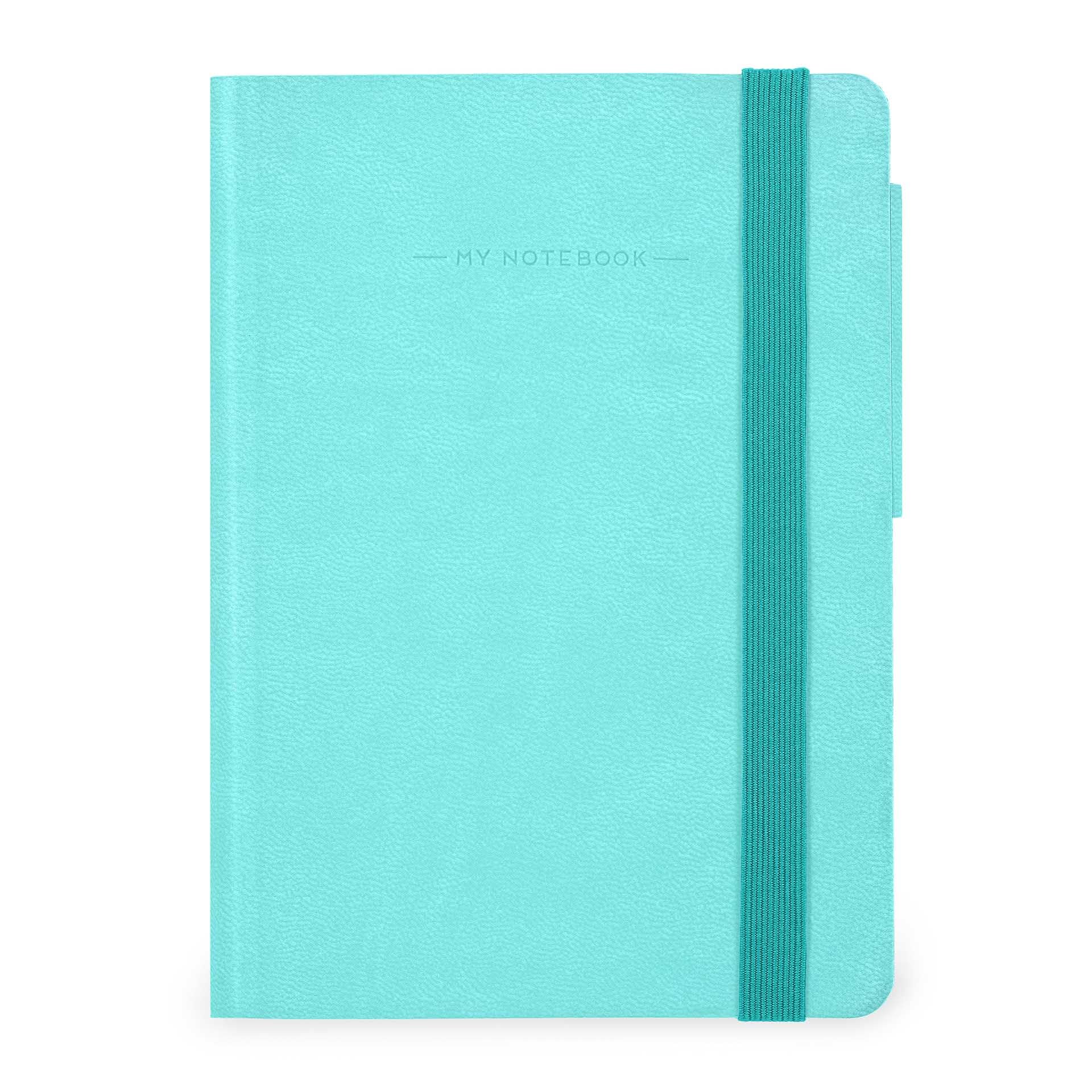 Legami - My Notebook, Aquatic Awe, Small, Lined Notebook in FSC Certified Paper, 192 Pages, Softcover, Elastic Closure, 9.5 x 13.5 cm