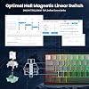 MAMBASNAKE x Attack Shark X68HE Mechanical Keyboard with Magnetic Switch and Rapid Trigger 0.01 mm Adjustable Actuation Wired 60% Gaming Keyboard with Spiral Cable 8KHz SOCD (Moon Night)