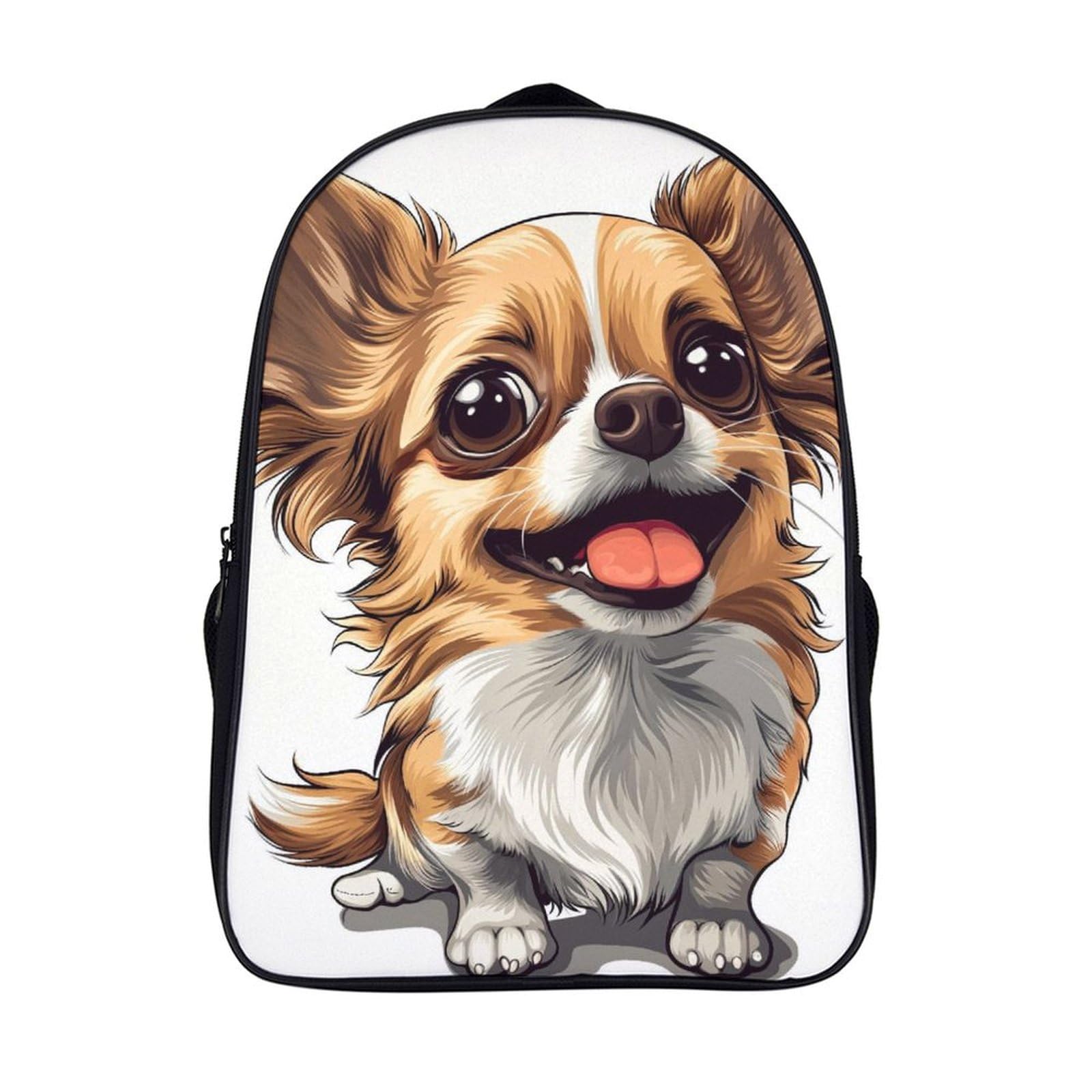 Mochila niño 3D Pomeranian resistente al agua con correa para paseos seguros en ciudad 7
