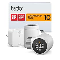 tado° termostato intelligente X – Starter Kit con Bridge X, controllo del riscaldamento tramite app e smart speaker (Alexa, Siri, Google Assistant), risparmio energetico
