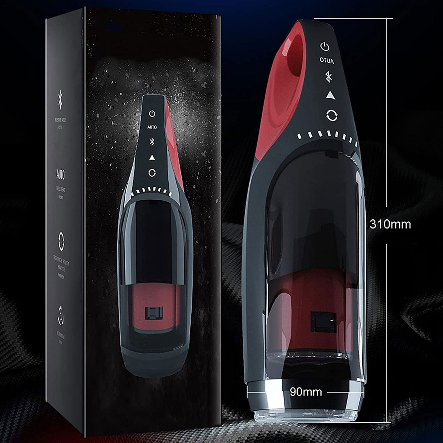 Masturbatore Elettrico Pompini Cup Funzione Di Rotazione Telescopica Con 5 Frequenze E 3 Velocità, Masturbatore Intelligente Con Funzione Di Riscaldamento E Bluetooth Giocattoli Sessuali Per Uomini