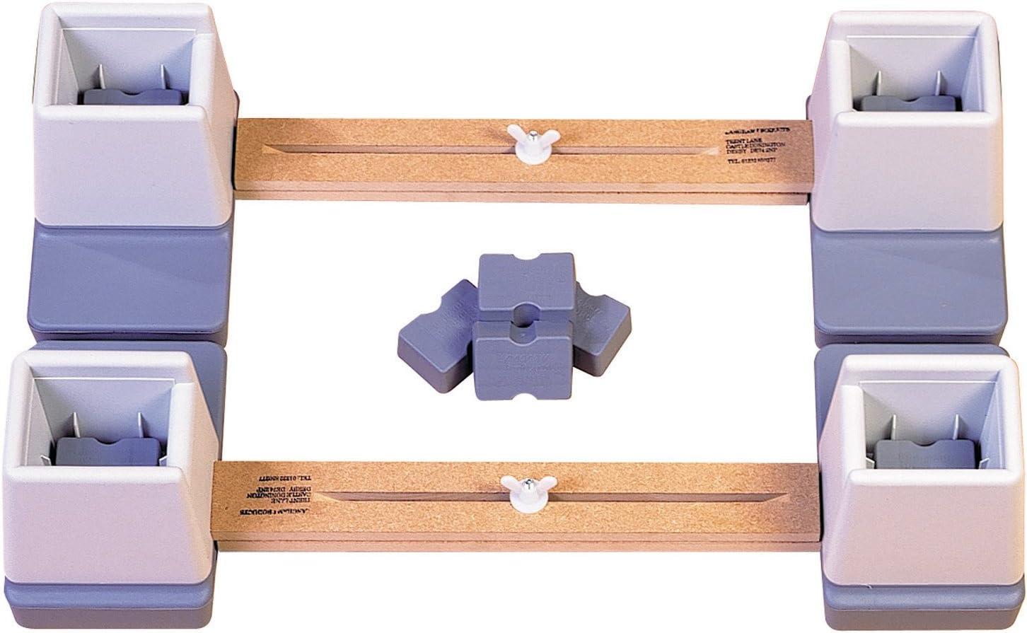 Aidapt Adjustable Height and Width Linked Bed Raiser for Single Bed (Eligible for VAT relief in the UK)