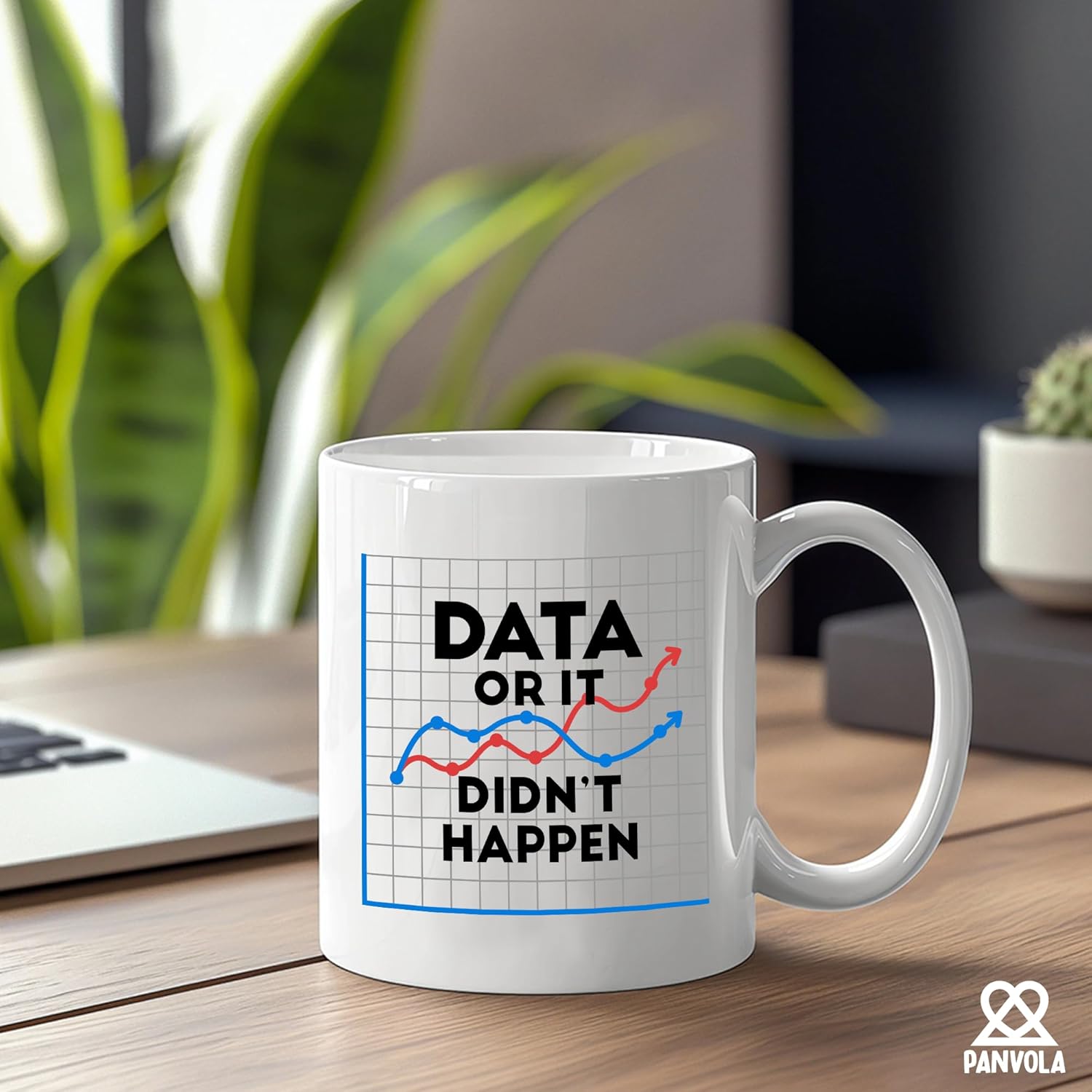 Panvola Data Or It Didn't Happen Data Analyst Scientist Gifts Boss Coworker Office Gifts Novelty Drinkware Ceramic Mug 11 oz White - Image 5
