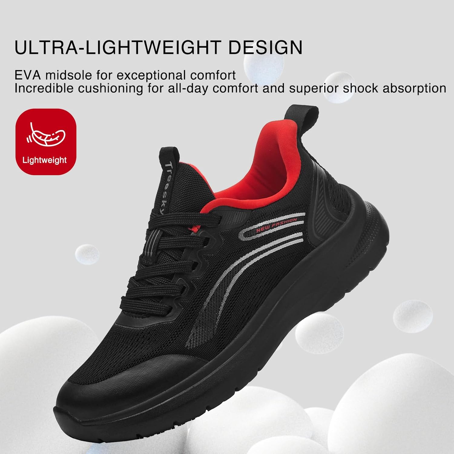 Treesky Non Slip Work Shoes for Women in Food Service - Slip Resistant, Comfortable & Lightweight Sneakers, Suitable for Restaurant, Kitchen & Nursing Crews - Image 5