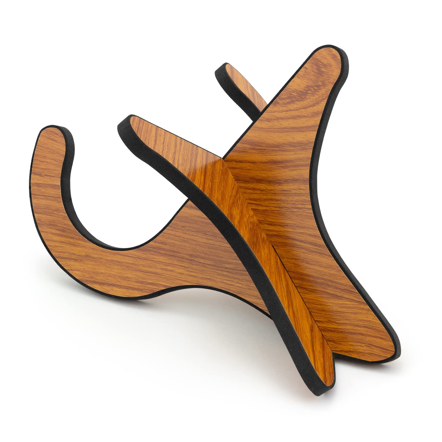 TIGER UAC1-LW Support en bois détachable en forme de X pour ukulélé, mandoline, banjo et violon - grain de bois | UAC1-LW support démontable en bois pour ukulélé, mandoline, banjo & violon, design en X stable et portable