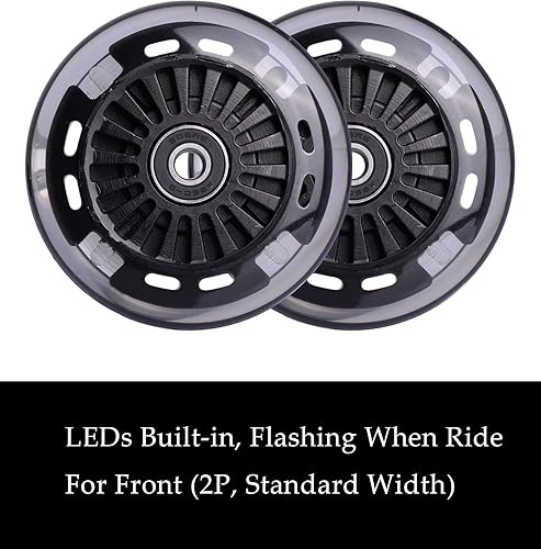 Miniatura 2 de Wiggle - Juego de ruedas de repuesto de poliuretano para automóvil delantero 2P iluminado paquete de ruedas de automóvil oscilantes trasero 2P más