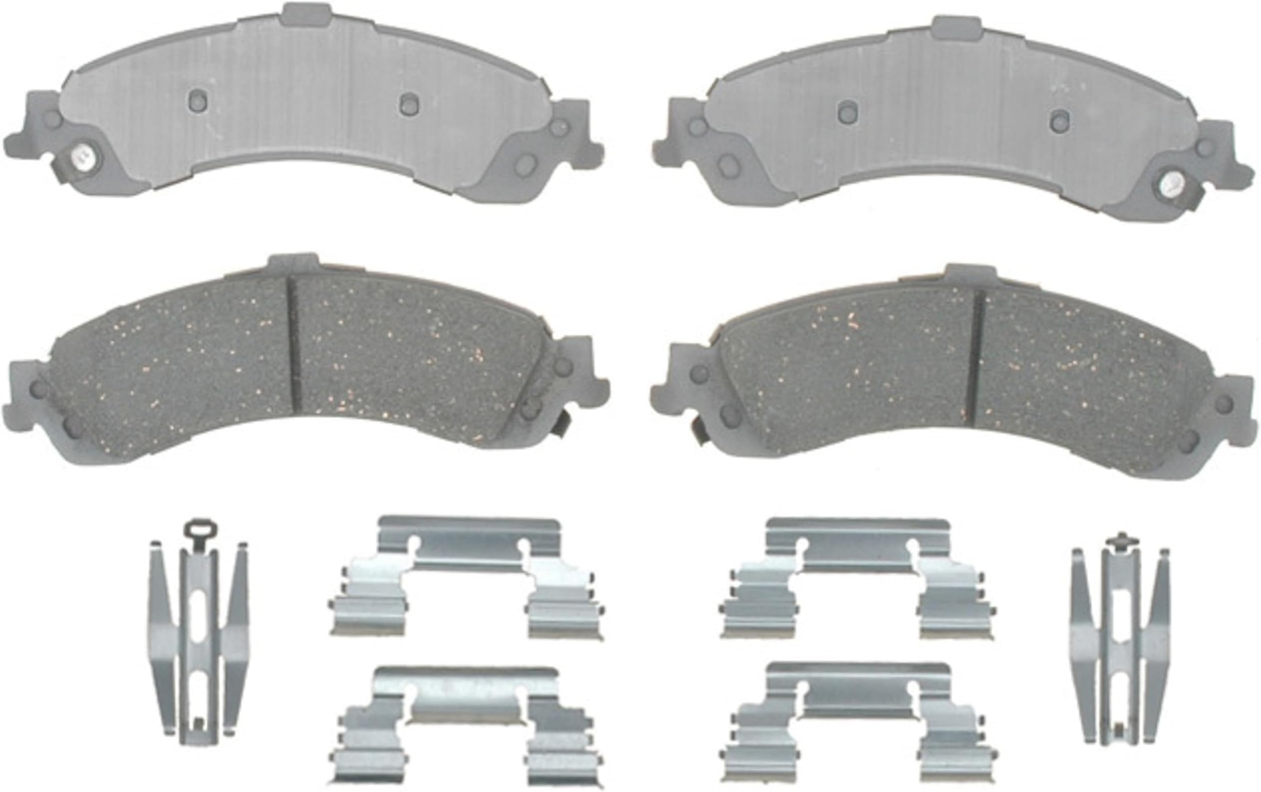 ACDelco Silver 14D834CH Ceramic Rear Brake Pad Set with Hardware | Rear Brake Pads for Select Chevy Silverado, Tahoe, Suburban, GMC Sierra, Yukon, Cadillac Escalade and more