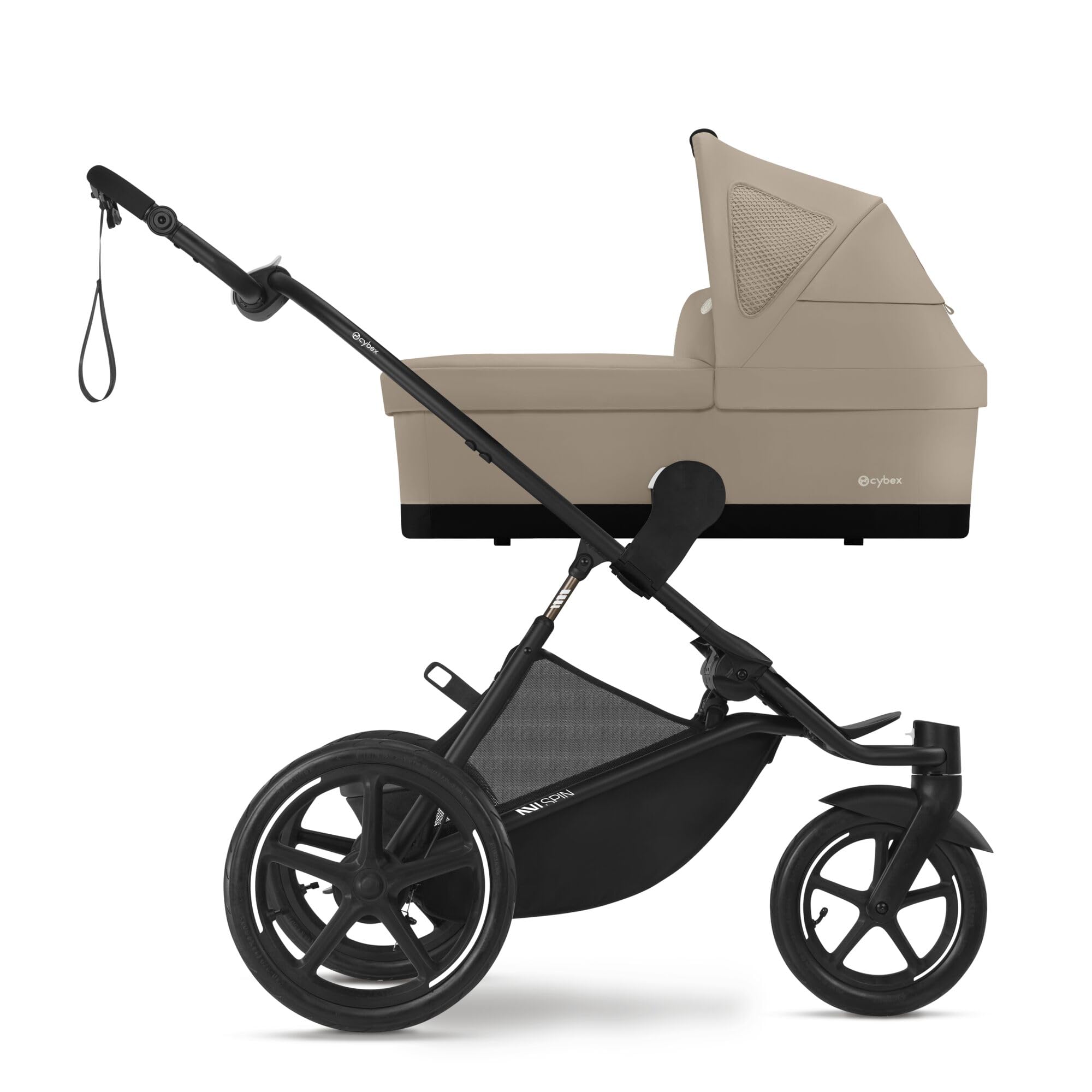 CYBEX Poussette AVI SPIN, De la naissance à environ 4 ans, Max. 111 cm et 22 kg, Poussette de ville et tout-terrain, Almond Beige