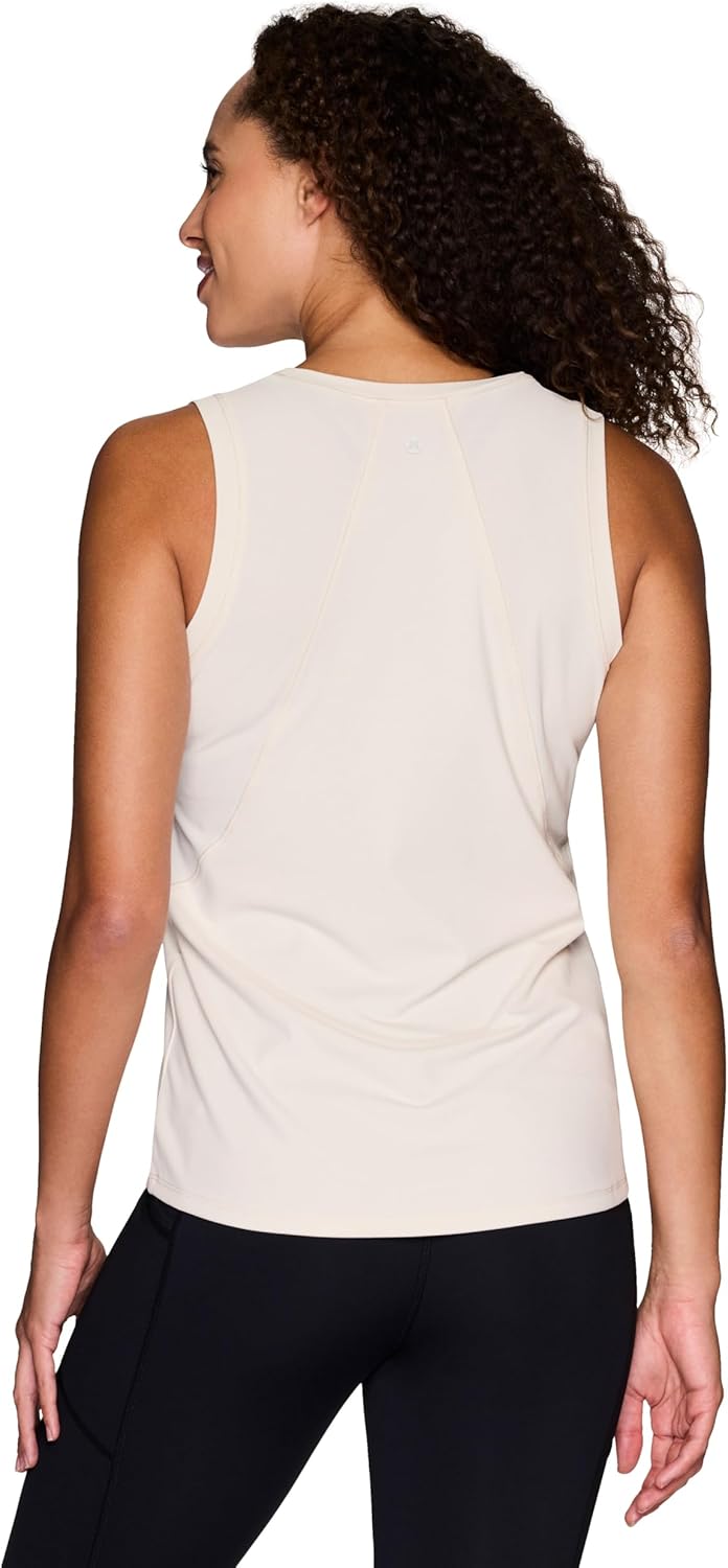 RBX Active Women's Workout Tank Top, Buttery Soft Ribbed Panel Fashion Novelty Tank for Casual Wear, Workouts, Yoga - Image 3