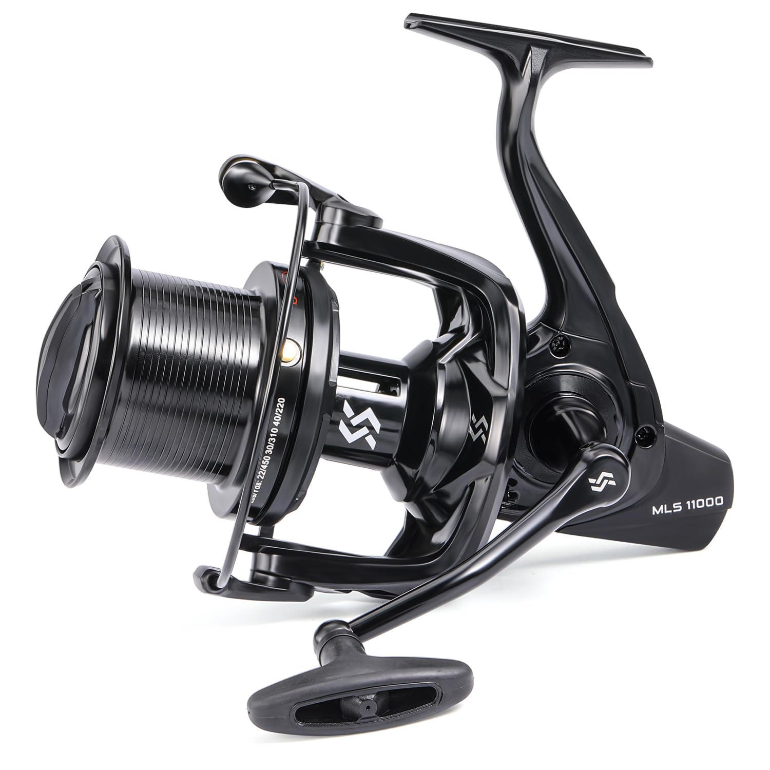 Sougayilang Moulinet de pêche au surf, 11 + 1BB en acier inoxydable, série 10000 super puissant, bobine de capacité de ligne surdimensionnée pour moulinet de pêche à la carpe en eau salée/eau douce